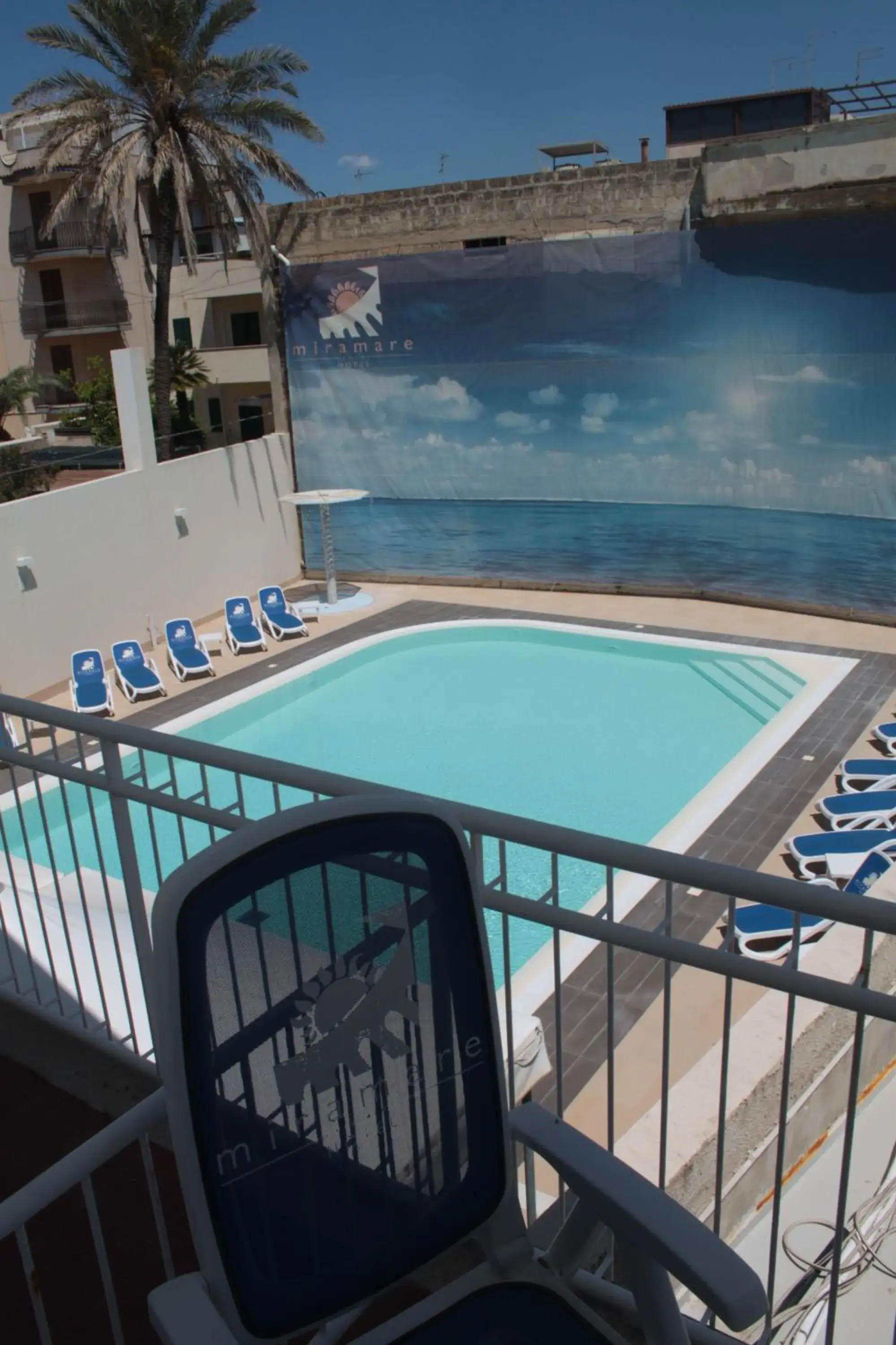 Spring, Pool View in Hotel Miramare