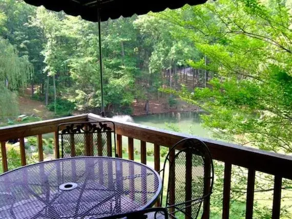 Balcony/Terrace in Asheville Cabins of Willow Winds