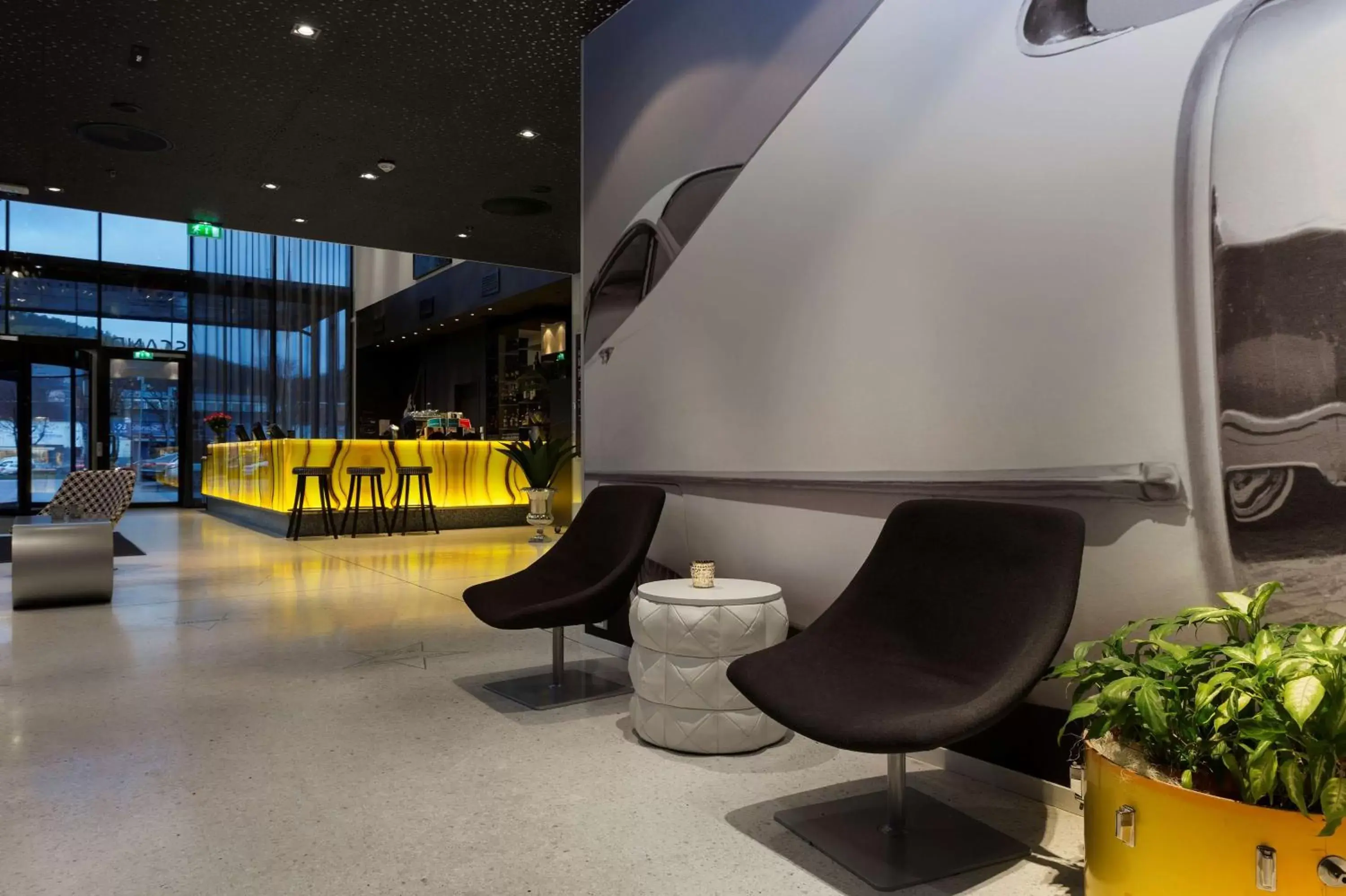 Lobby or reception in Scandic Rock City