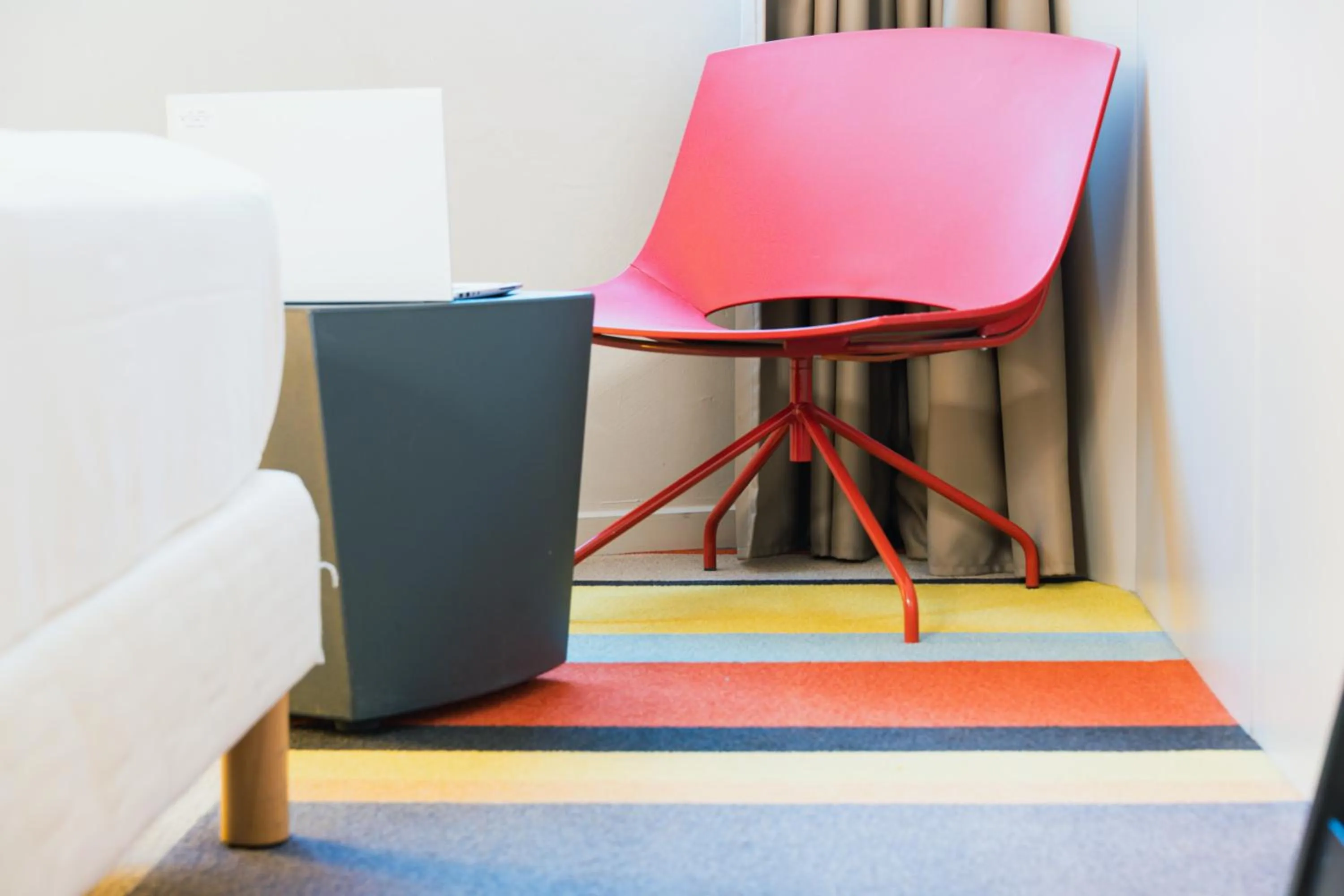 Bedroom in ibis Styles Lyon Sud Vienne