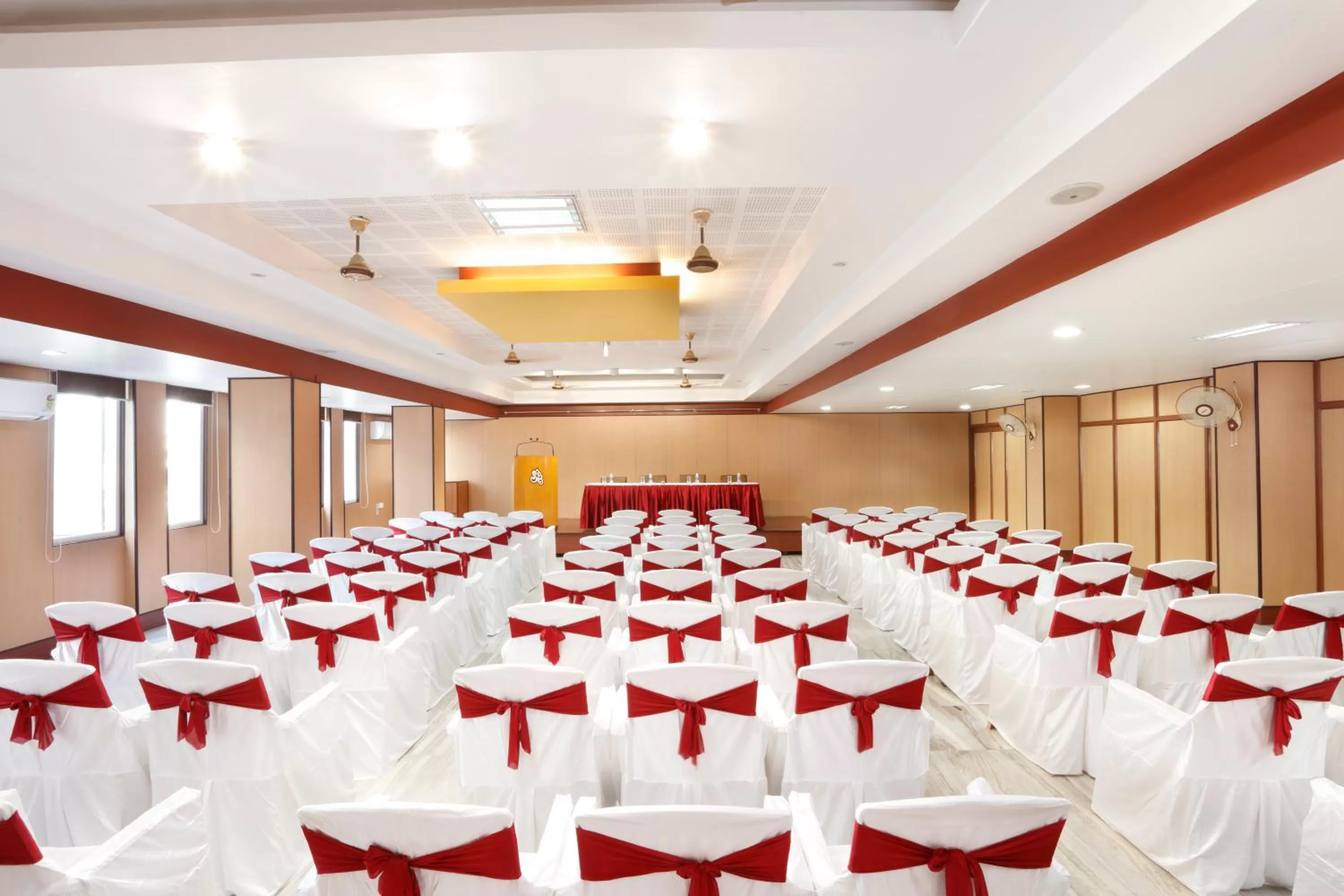 Seating area in Sri Aarvee Hotels