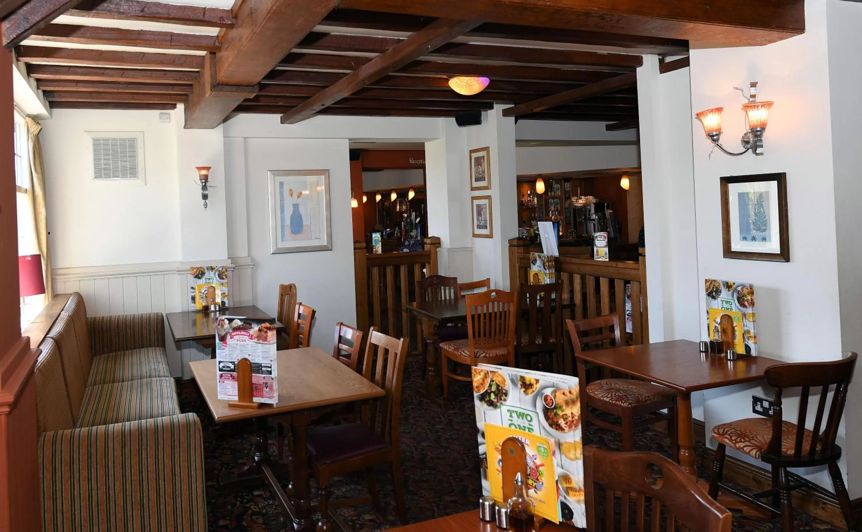 Dining area in Crown, Droitwich by Marston's Inns
