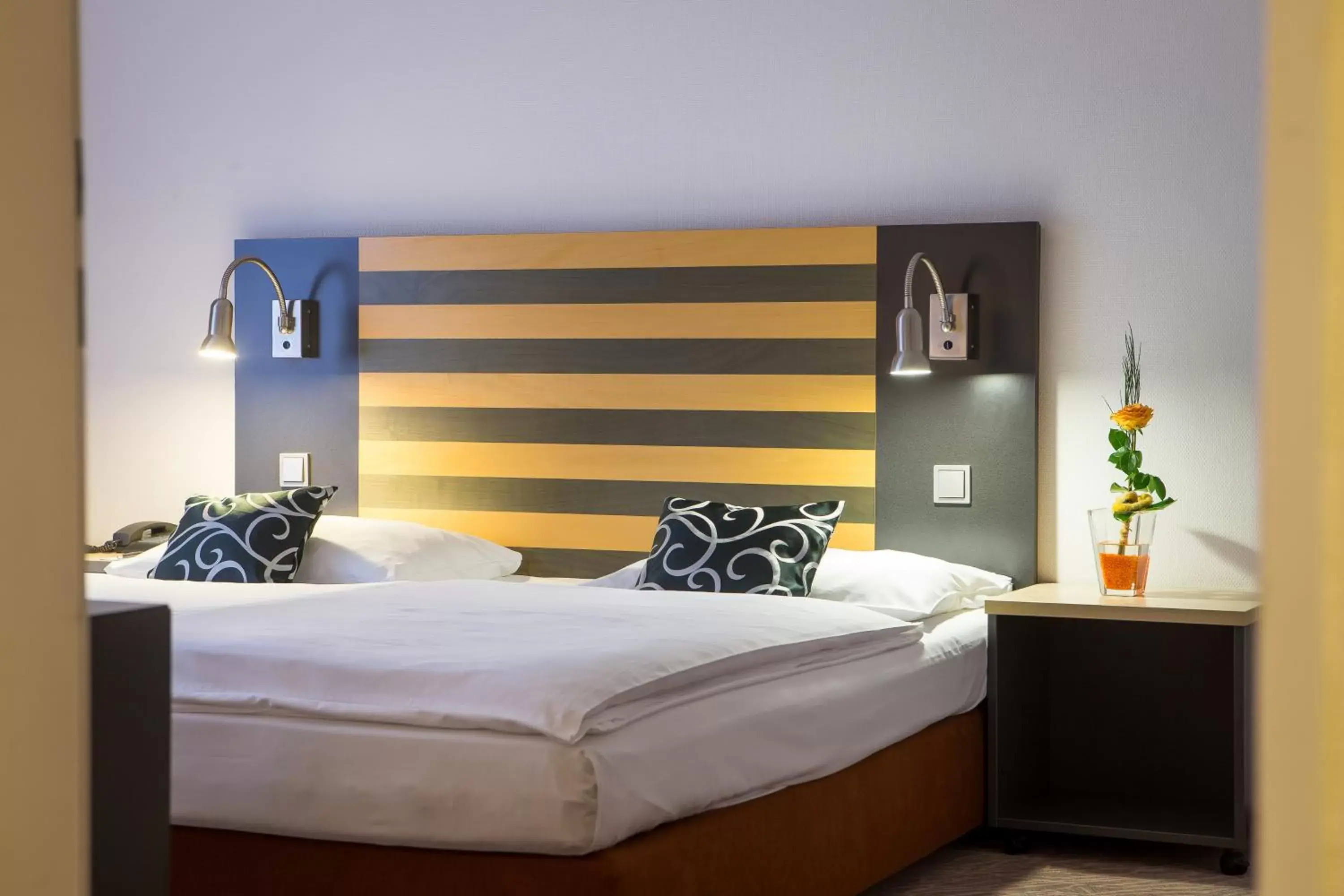 Bedroom, Bed in Lindner Hotel Frankfurt Hochst, part of JdV by Hyatt