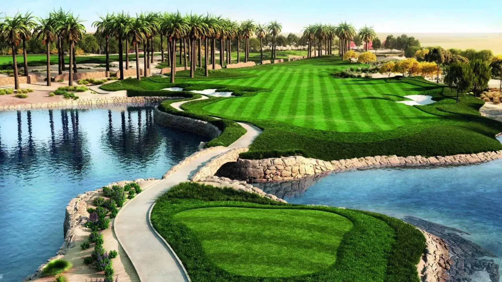 Golfcourse in Somerset West Bay Doha