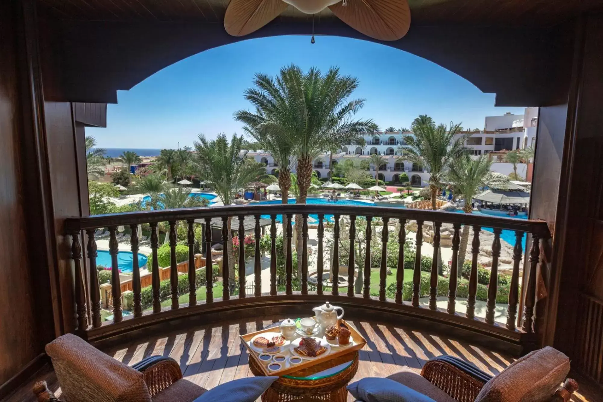 View (from property/room), Balcony/Terrace in Royal Savoy Sharm El Sheikh