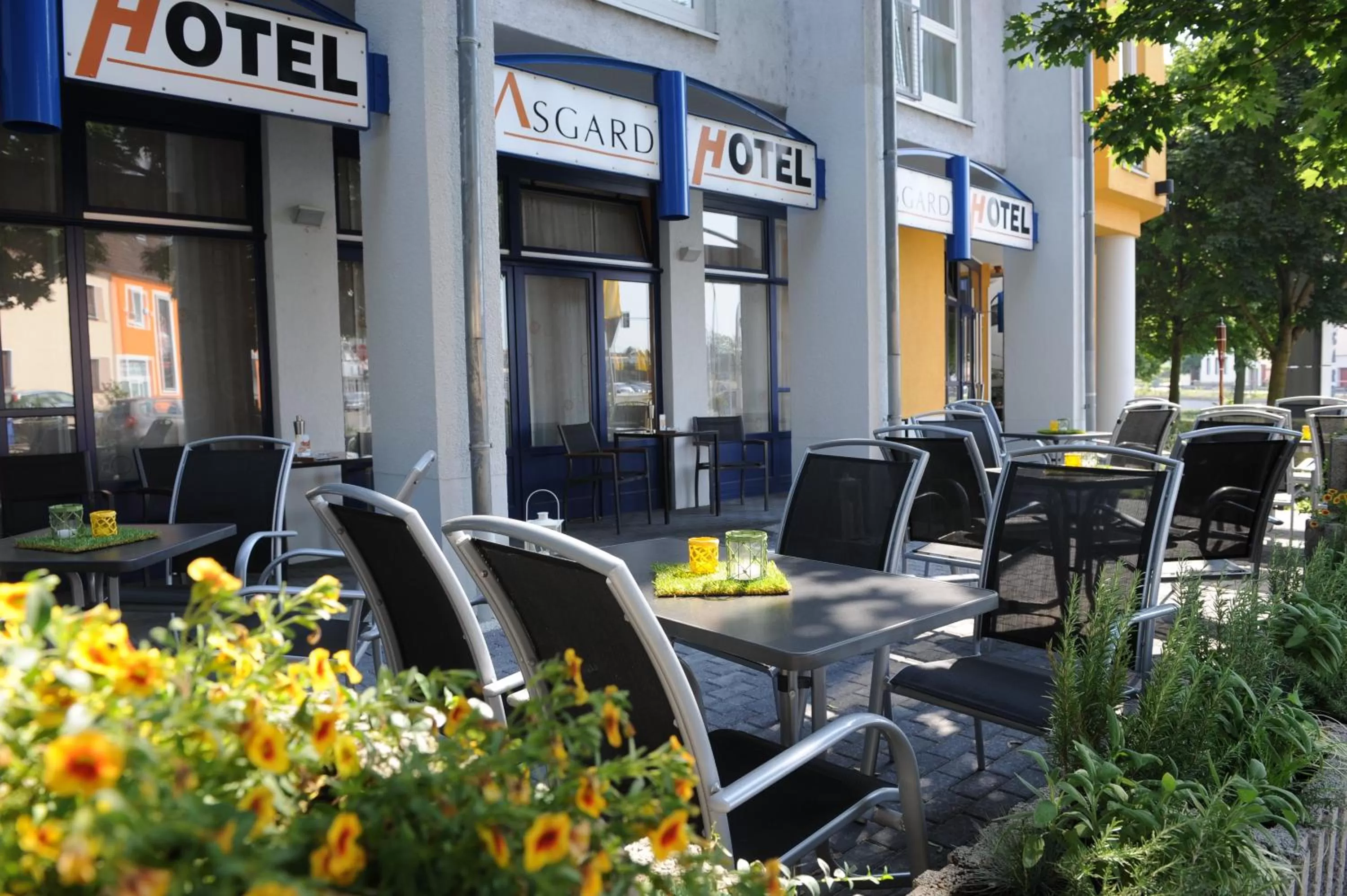 Facade/entrance in Asgard Hotel