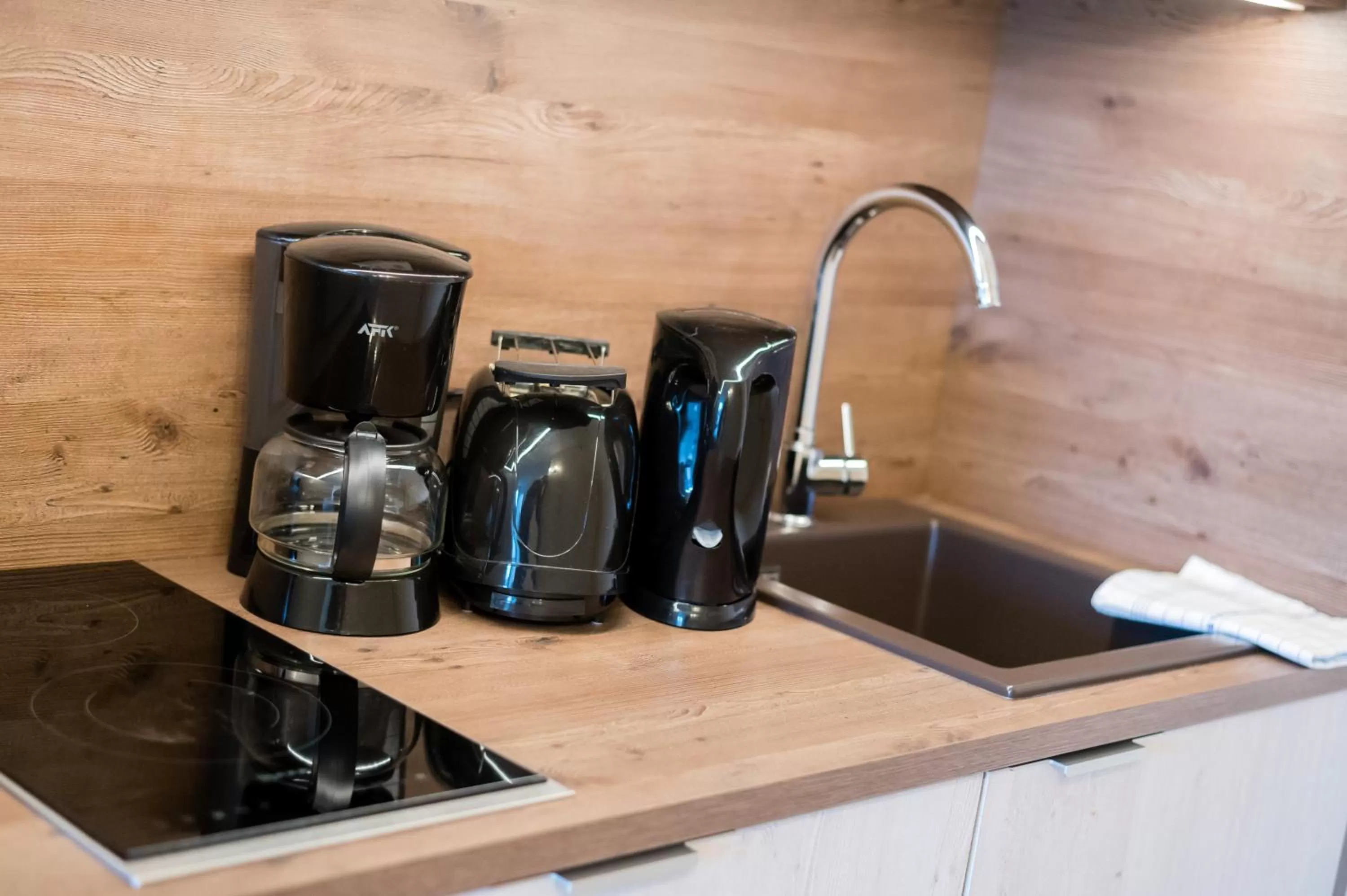 Coffee/tea facilities in Familien Apartmenthotel Panoramic