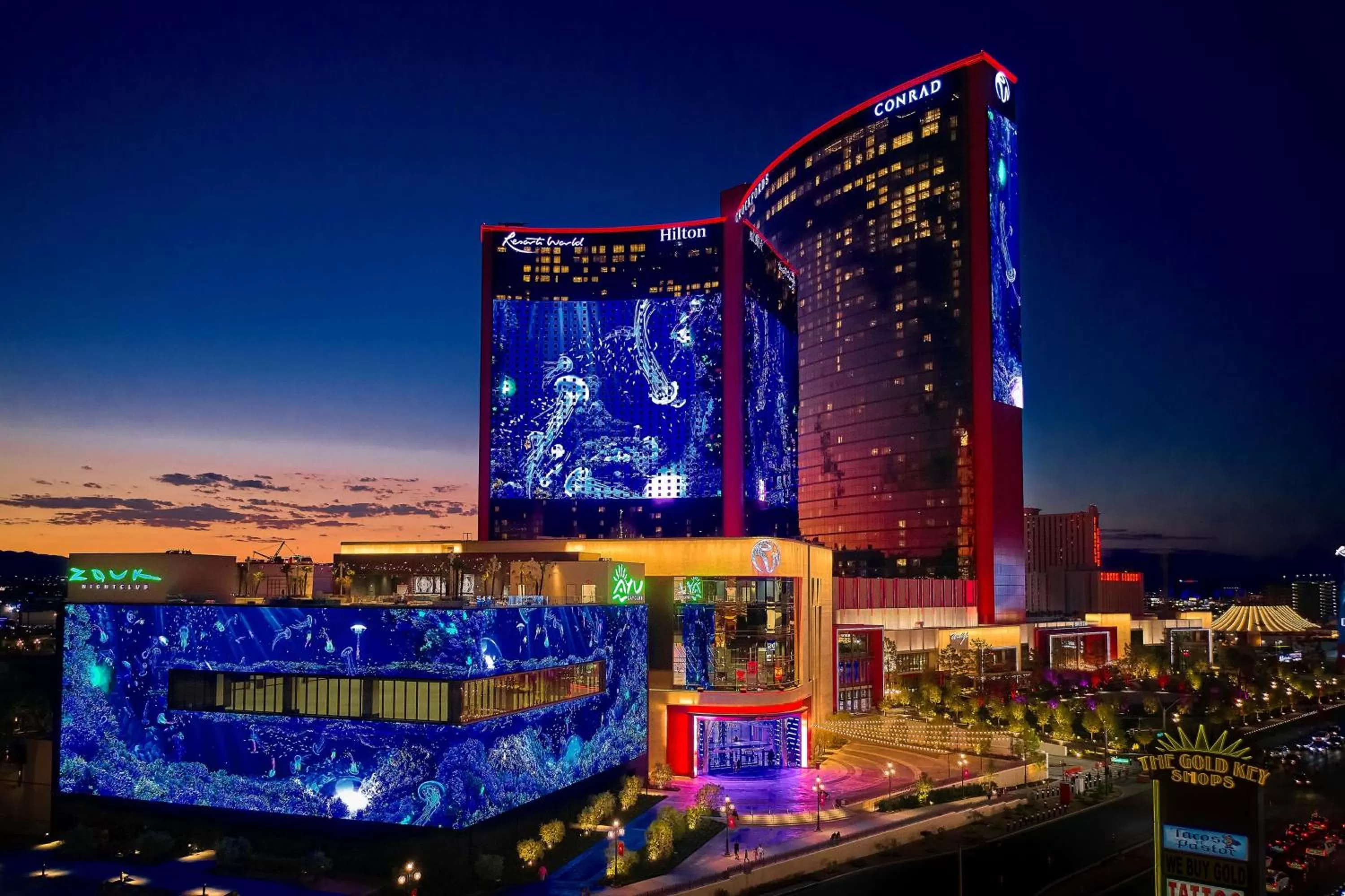 Property building in Conrad Las Vegas At Resorts World