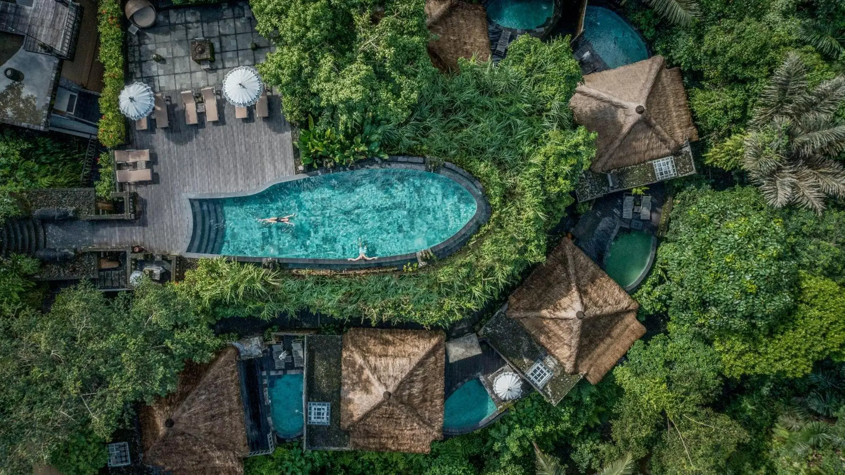 Landmark view, Bird's-eye View in The Kayon Resort