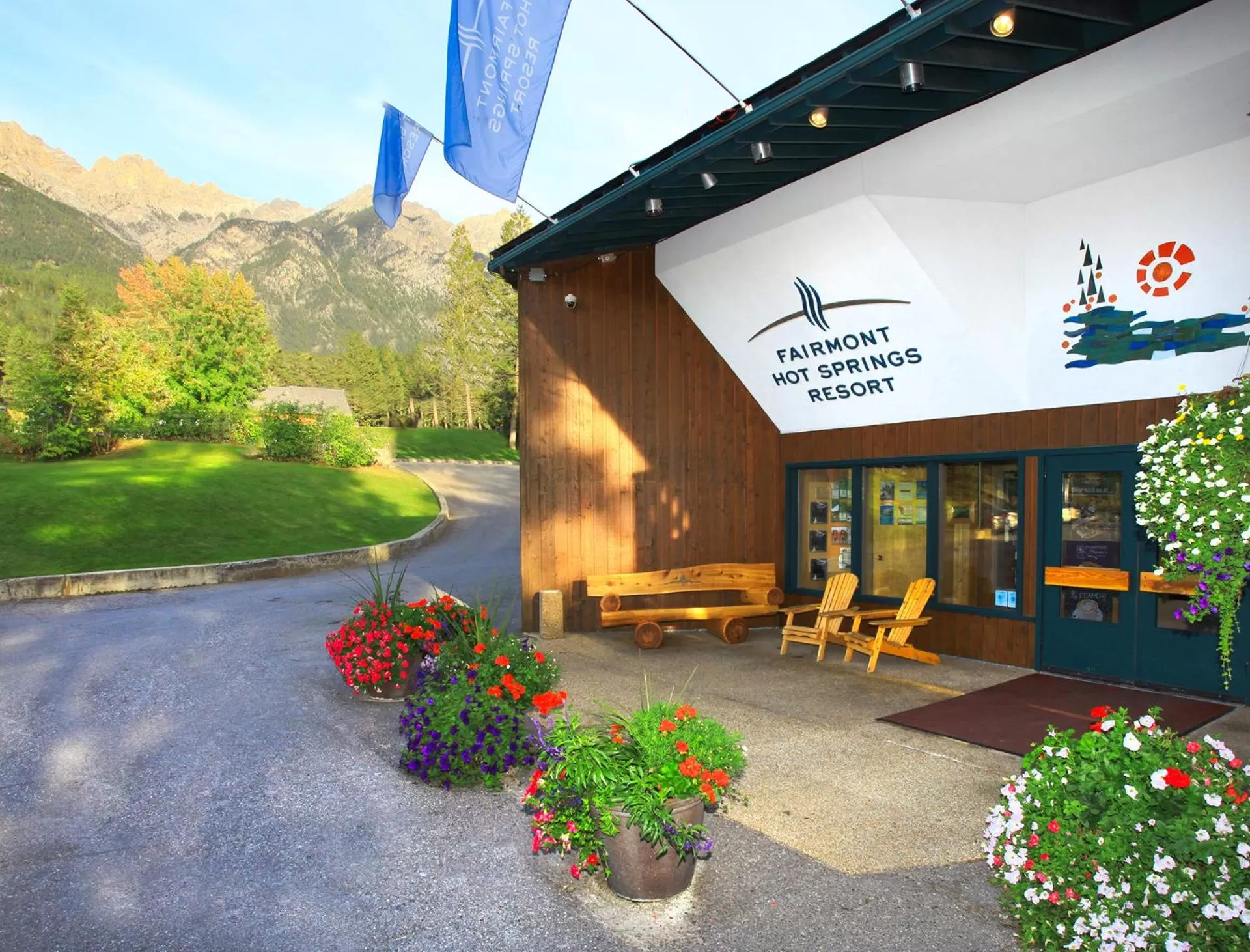 Property building in Fairmont Hot Springs Resort