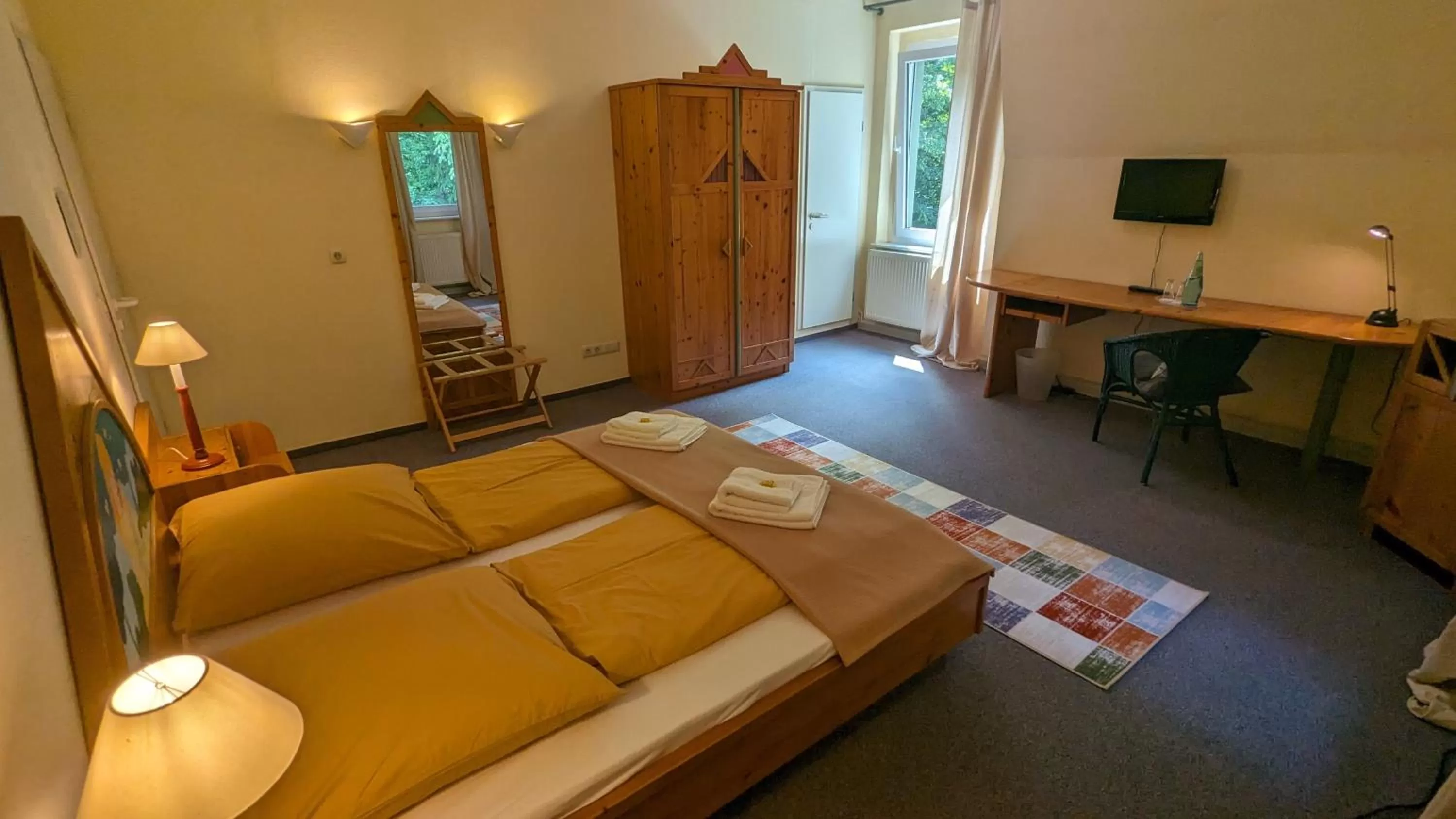 Photo of the whole room, Bed in Naturhotel Forsthaus