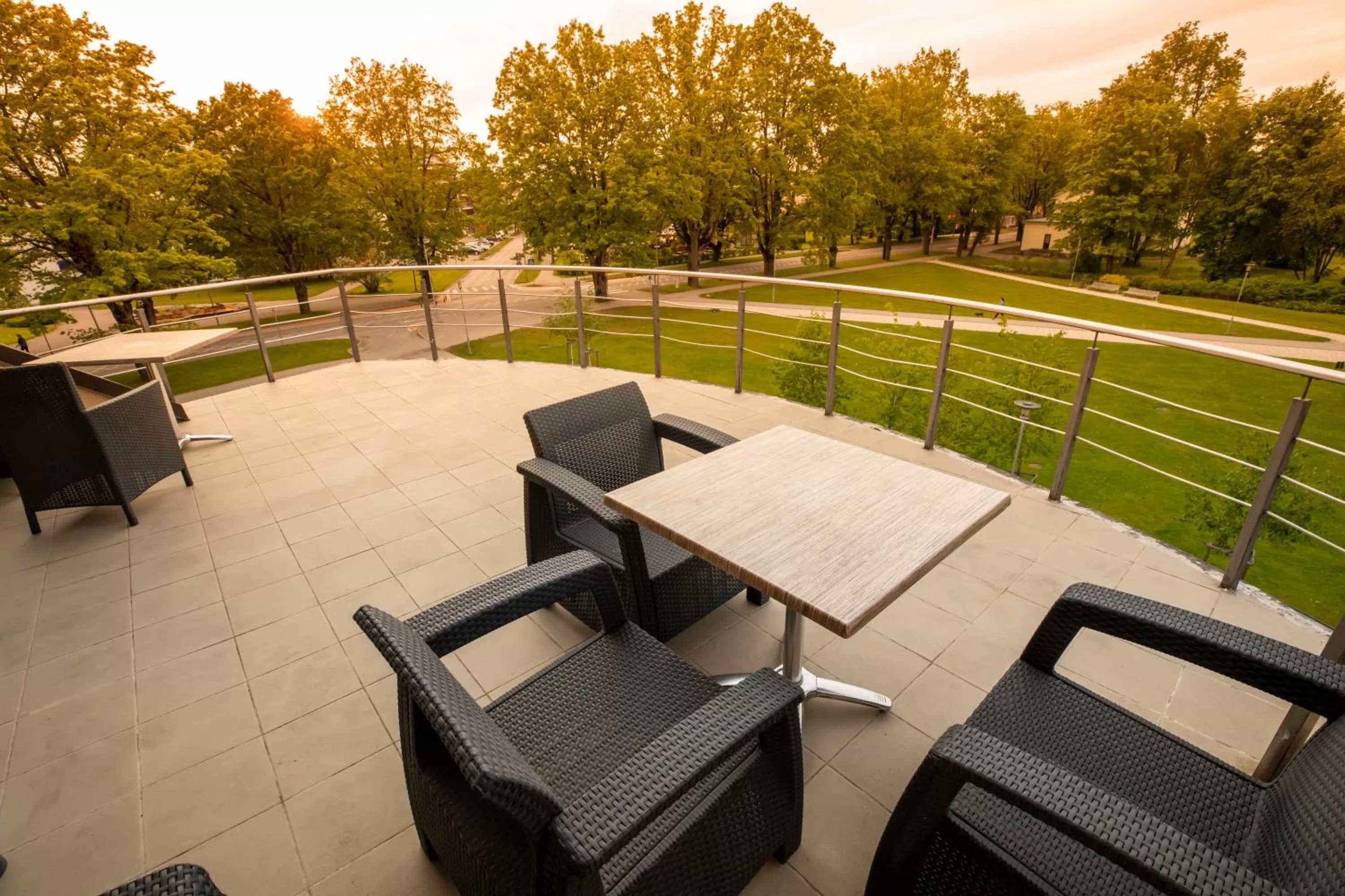 Balcony/Terrace in City Center Kaķis B&B