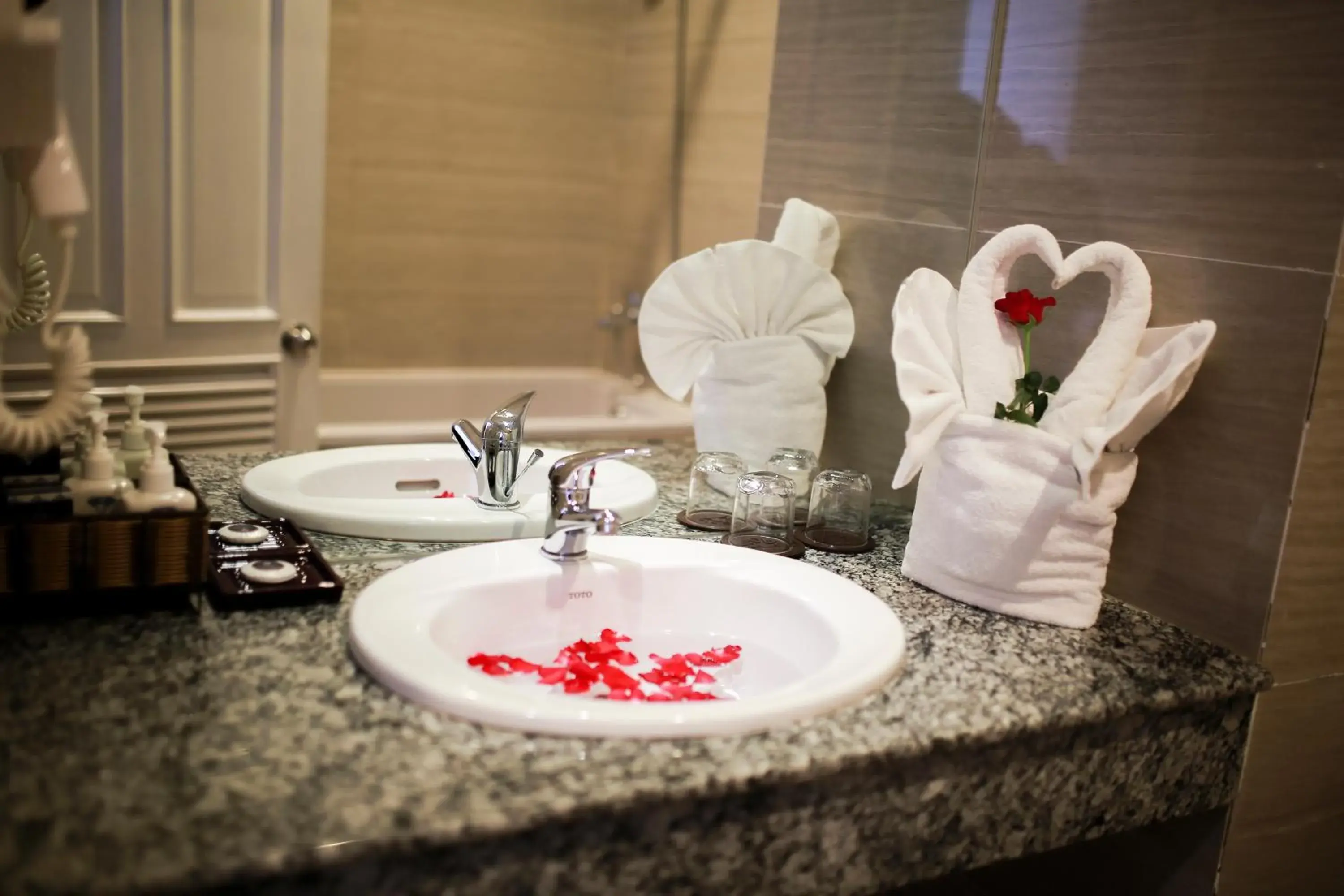 Bathroom in Ngoc Phat Dalat Hotel