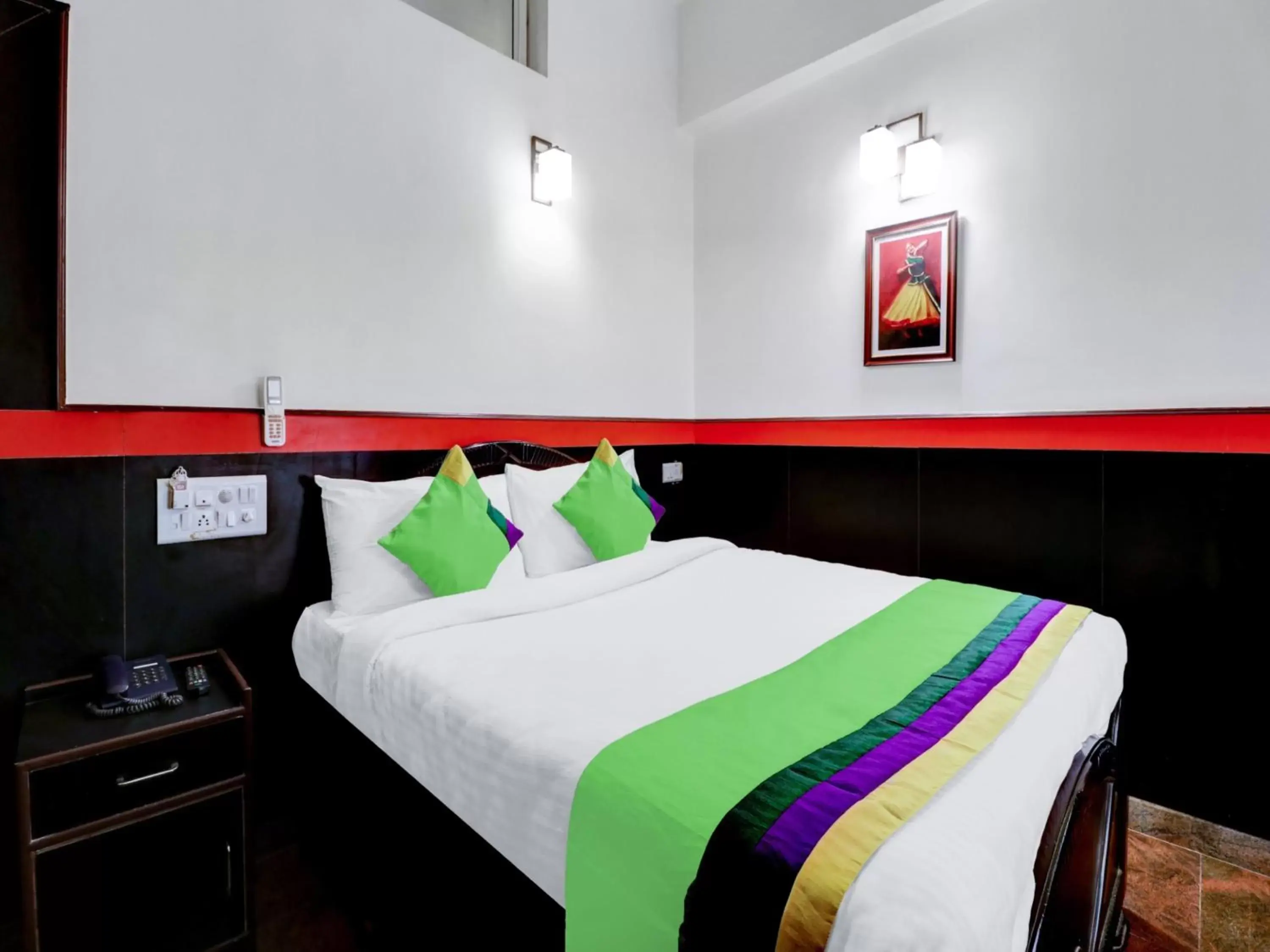 Bed in Treebo Benaka Residency Bed in Treebo Benaka Residency