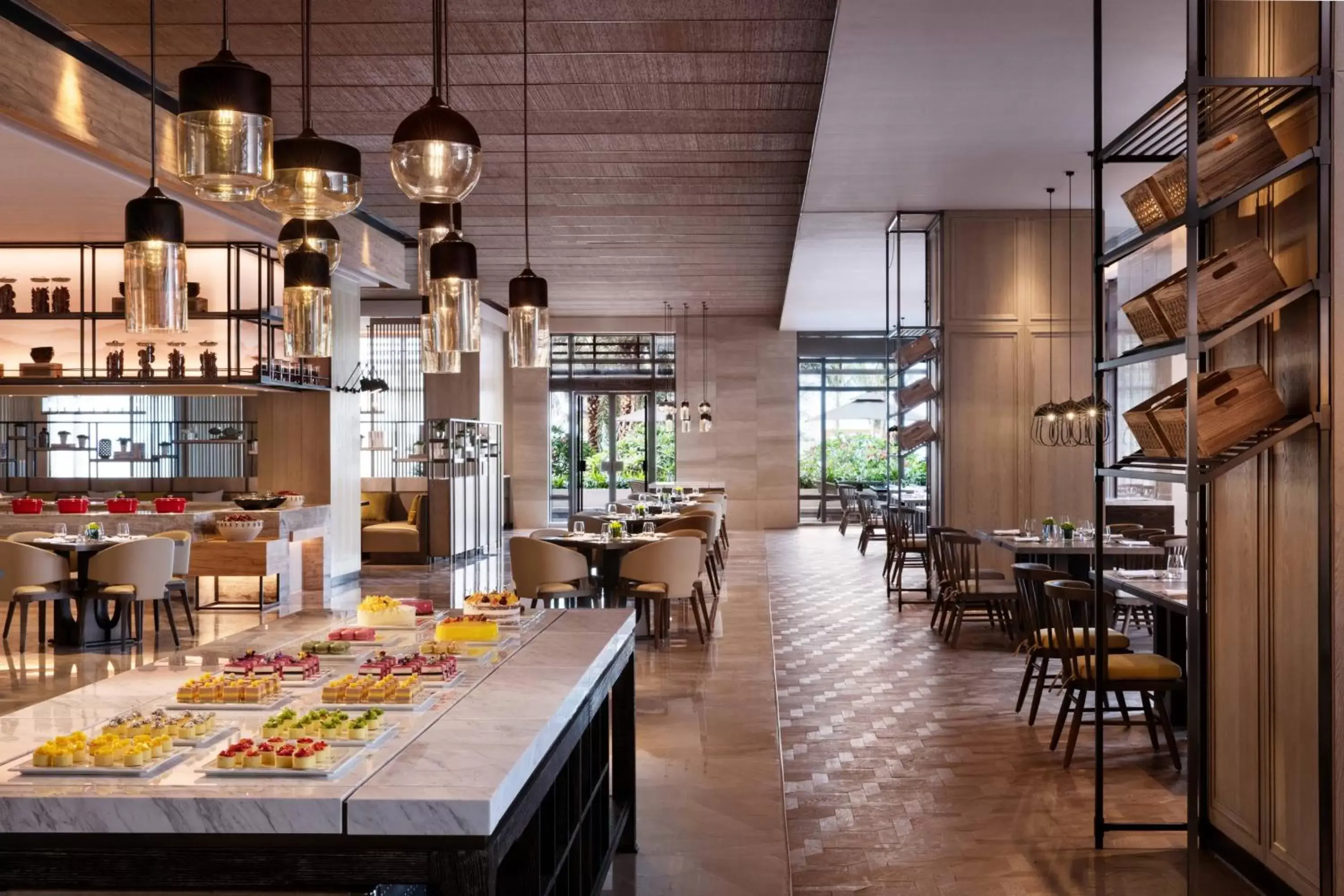 Kitchen or kitchenette, Restaurant/Places to Eat in Shenzhen Marriott Hotel Golden Bay