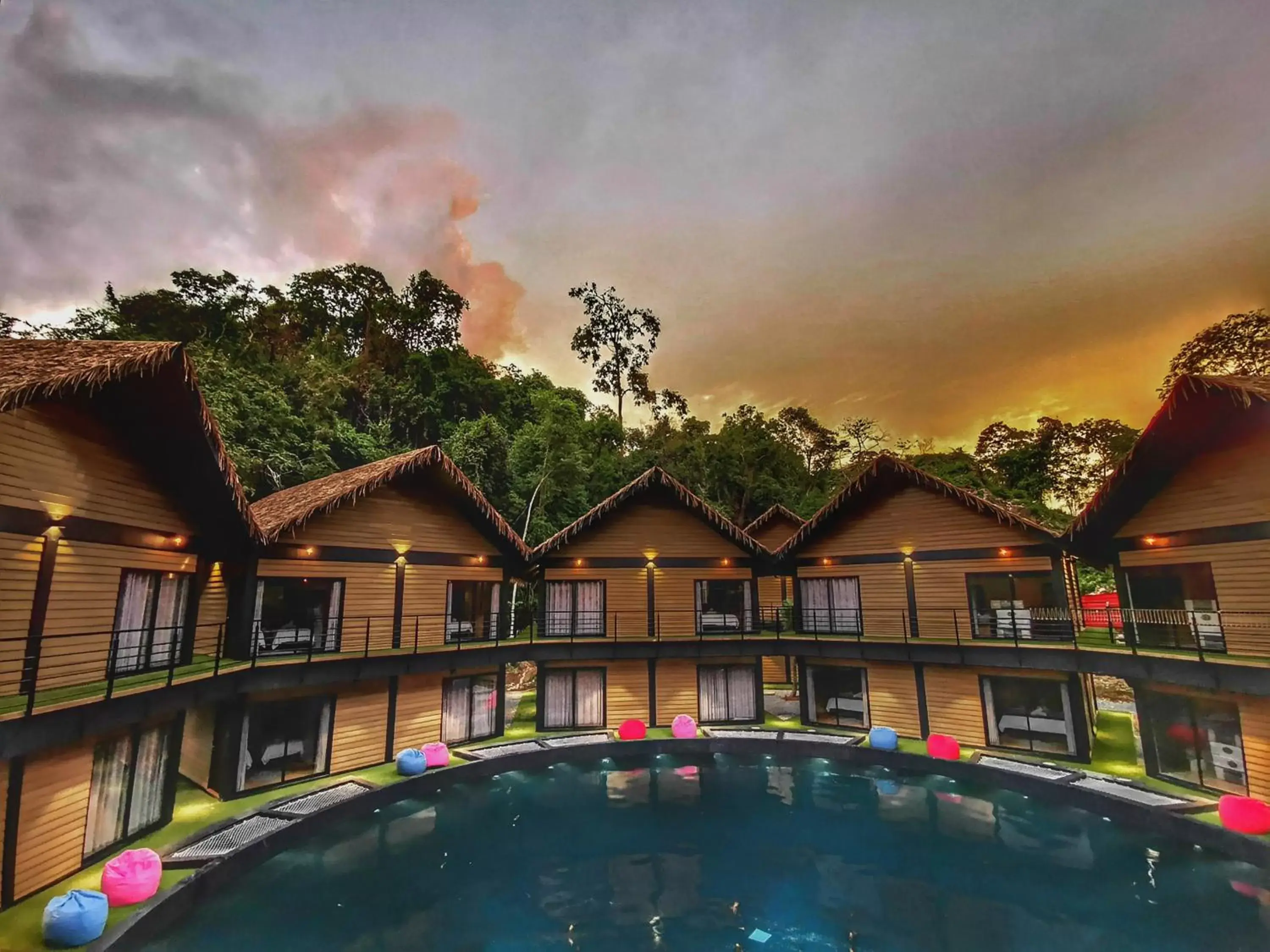 Floor plan, Swimming Pool in A Rock Resort Langkawi - Coral Reefs