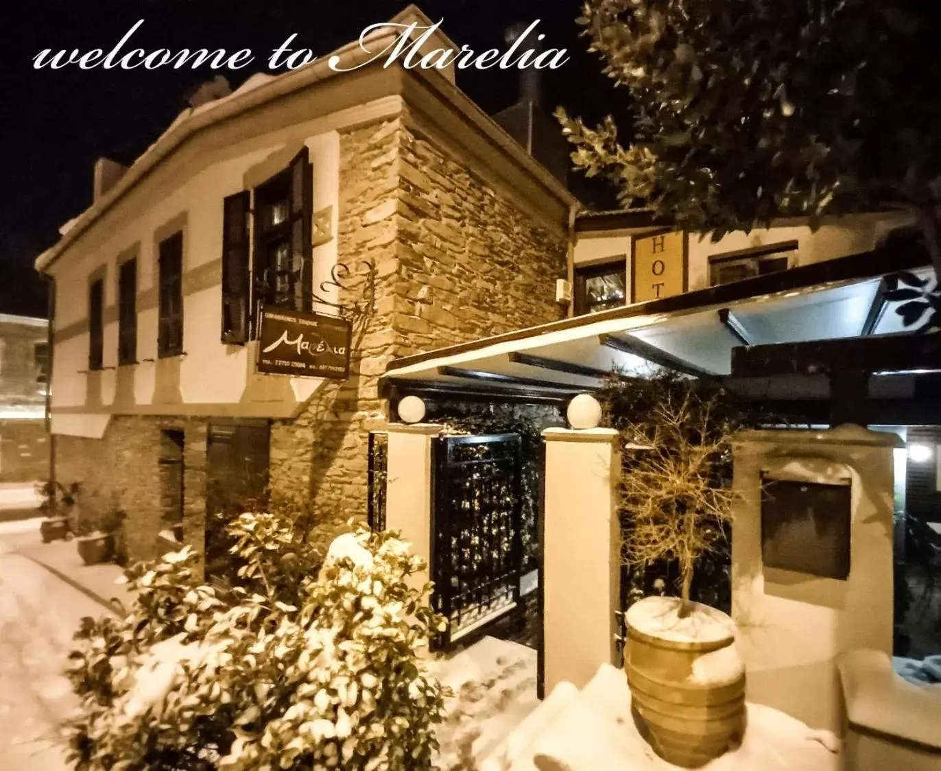 Property building, Winter in Marelia hotel