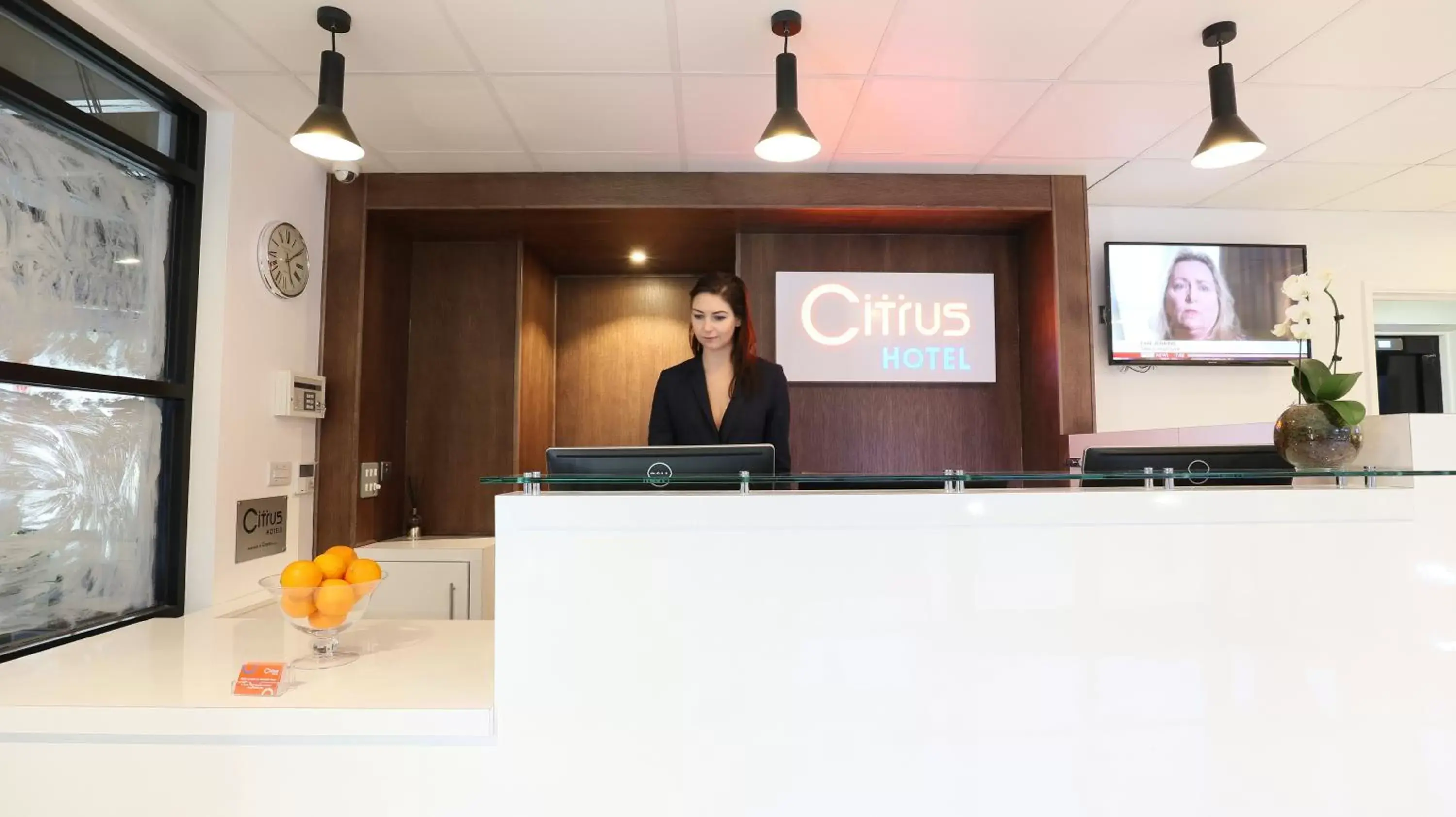 Lobby or reception, Lobby/Reception in Citrus Hotel Cardiff by Compass Hospitality