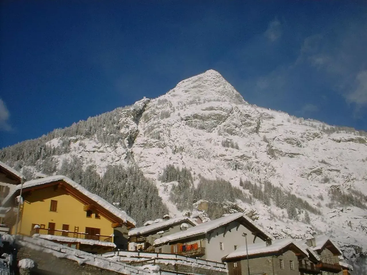 View (from property/room), Winter in Hotel Ottoz Meublé