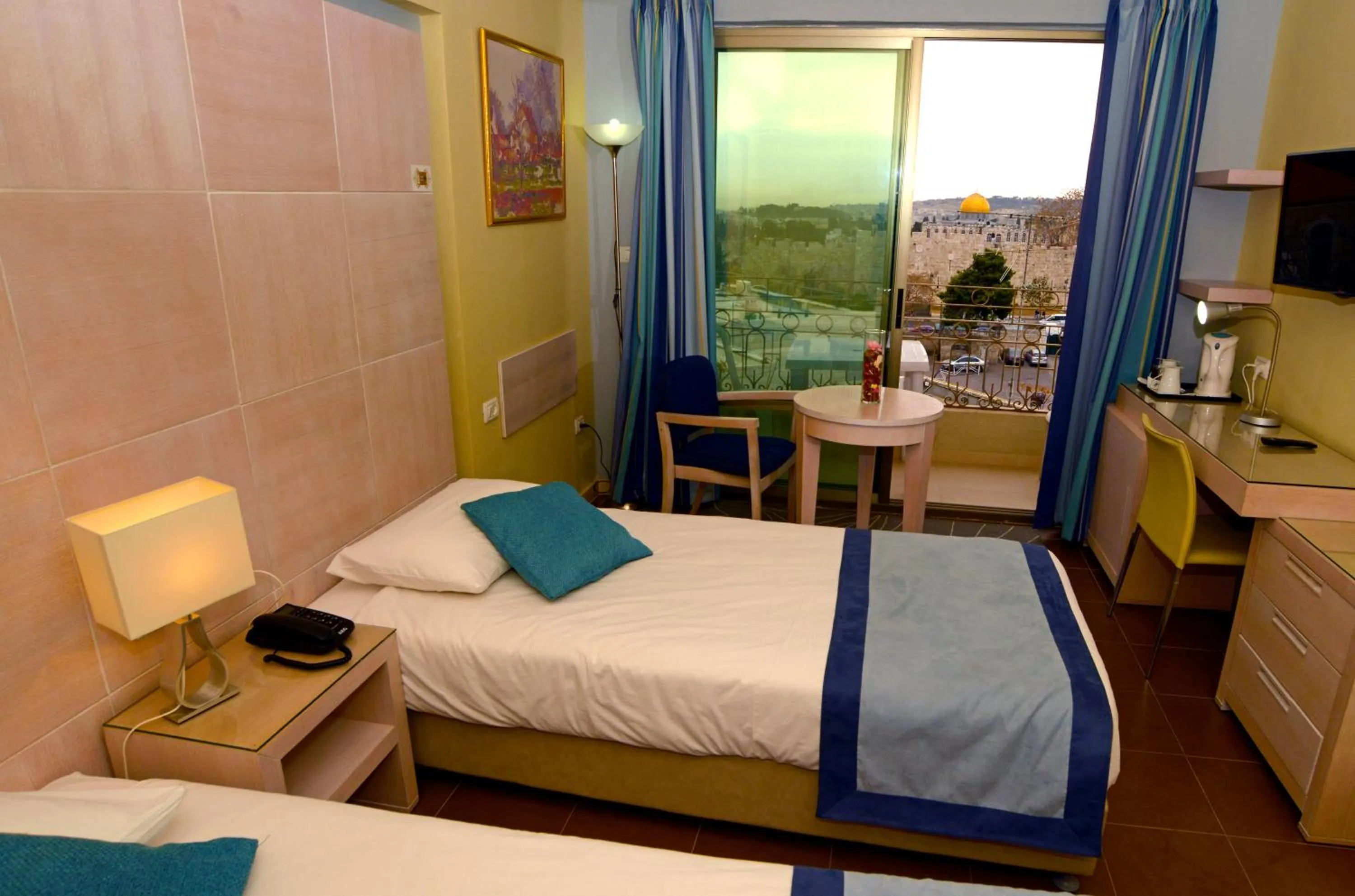 Photo of the whole room, Bed in Holy Land Hotel