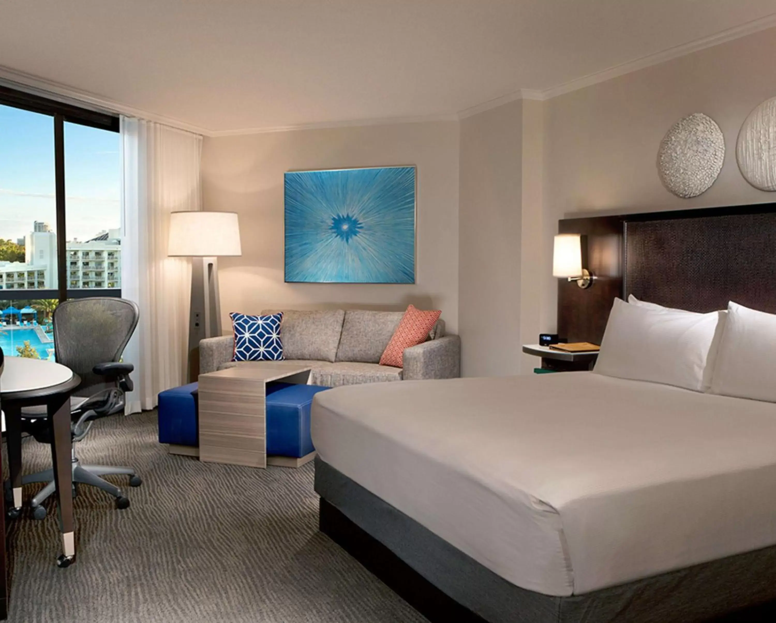 Bedroom, Bed in Hilton Orlando Buena Vista Palace - Disney Springs Area