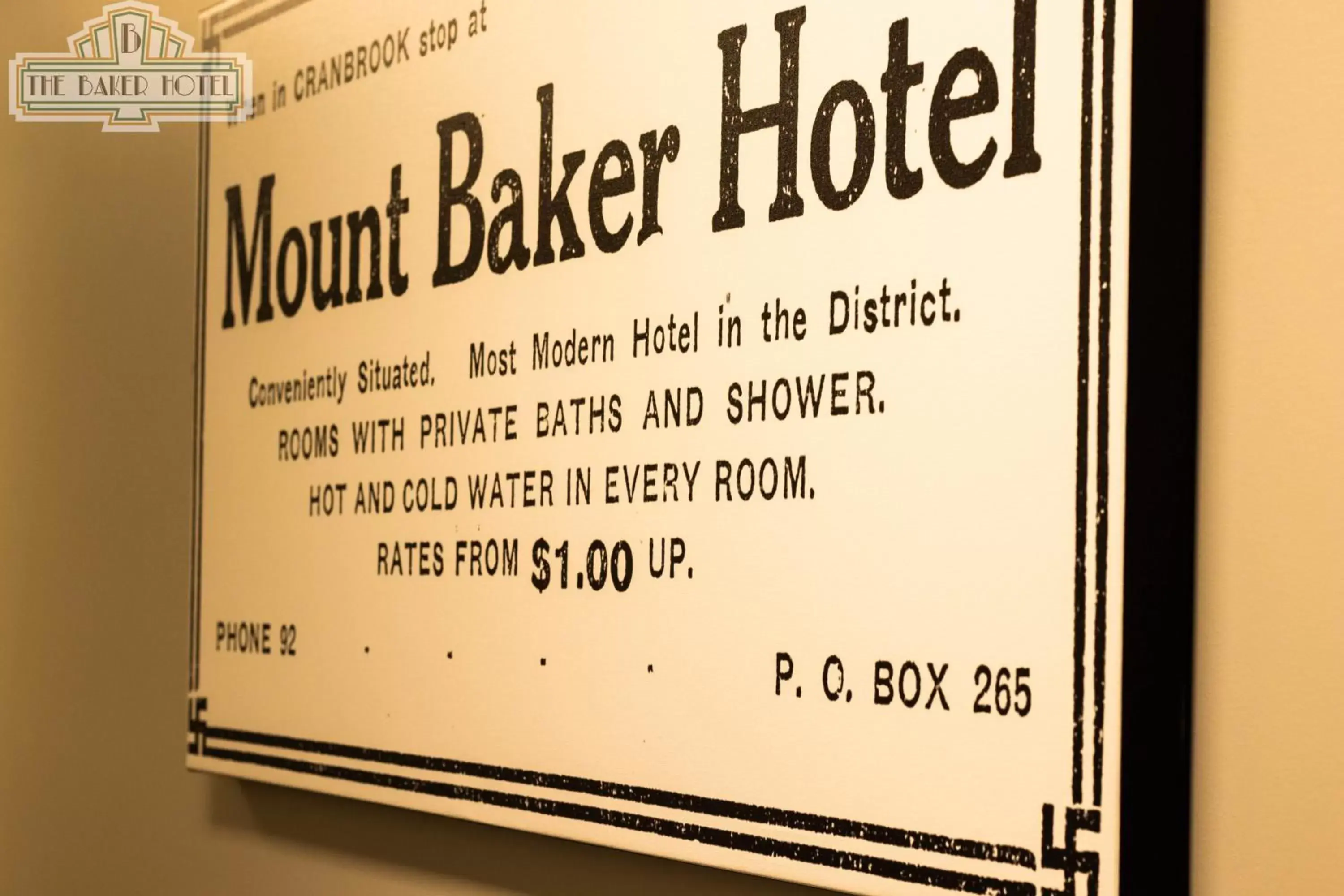 Property building in The Baker Hotel