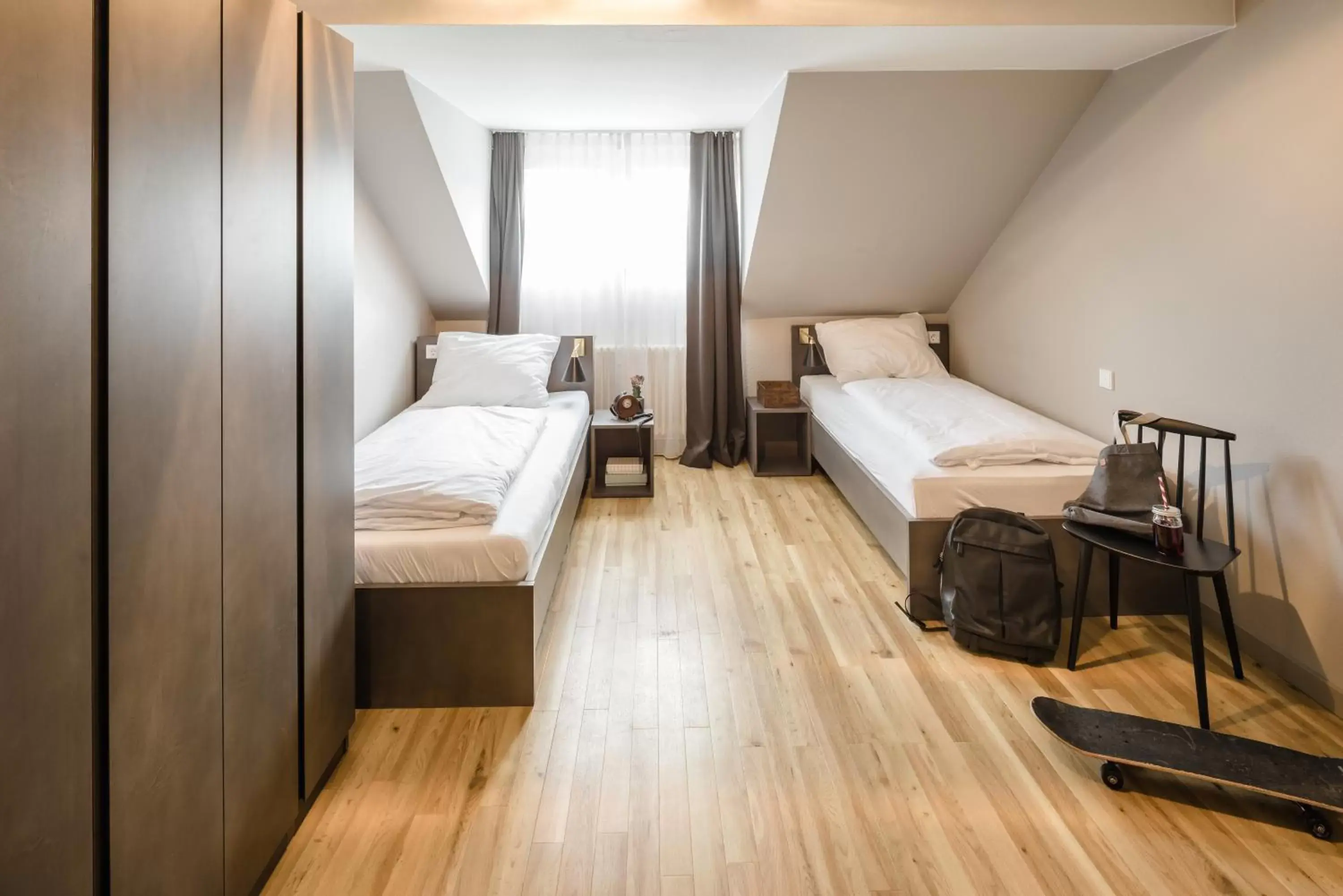Bed, Room Photo in Bold Hotel Frankfurt Messe