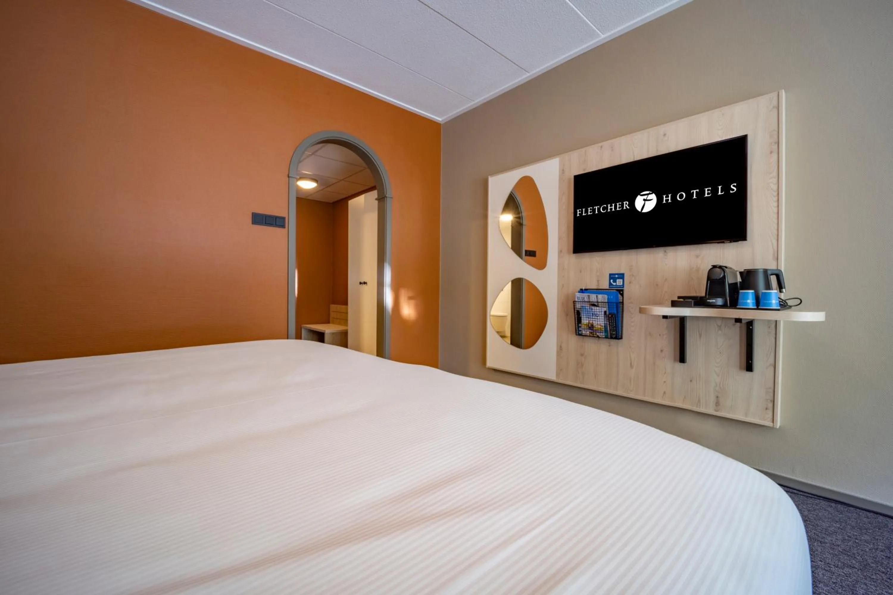 Bedroom, Bed in Fletcher Hotel-Restaurant De Scheperskamp