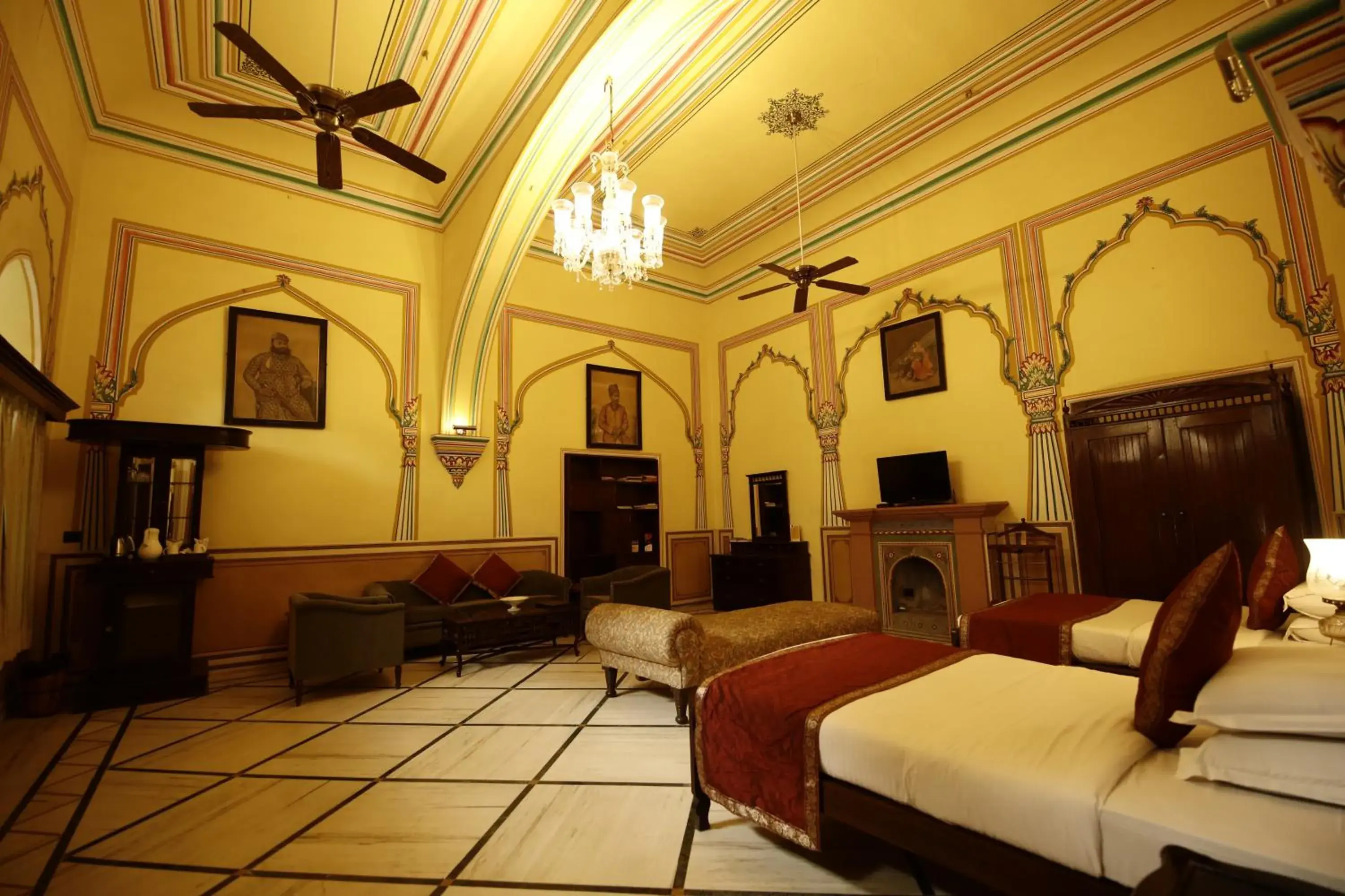 Bedroom in Hotel Narain Niwas Palace