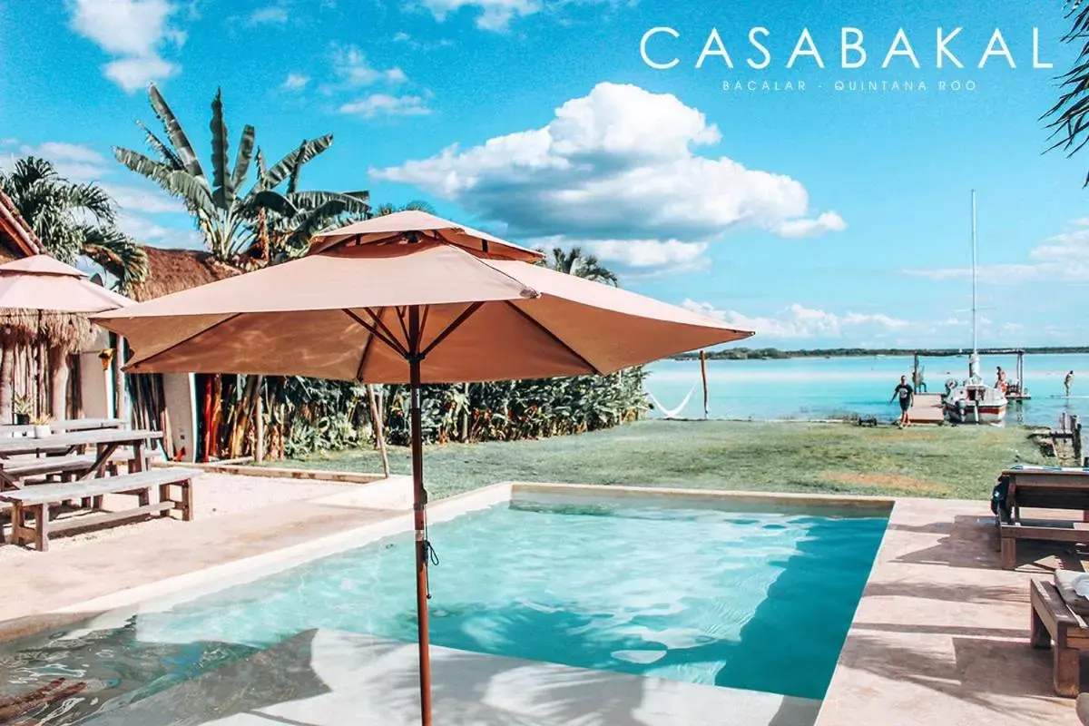 Swimming Pool in Hotel CasaBakal - A pie de Laguna - Bacalar