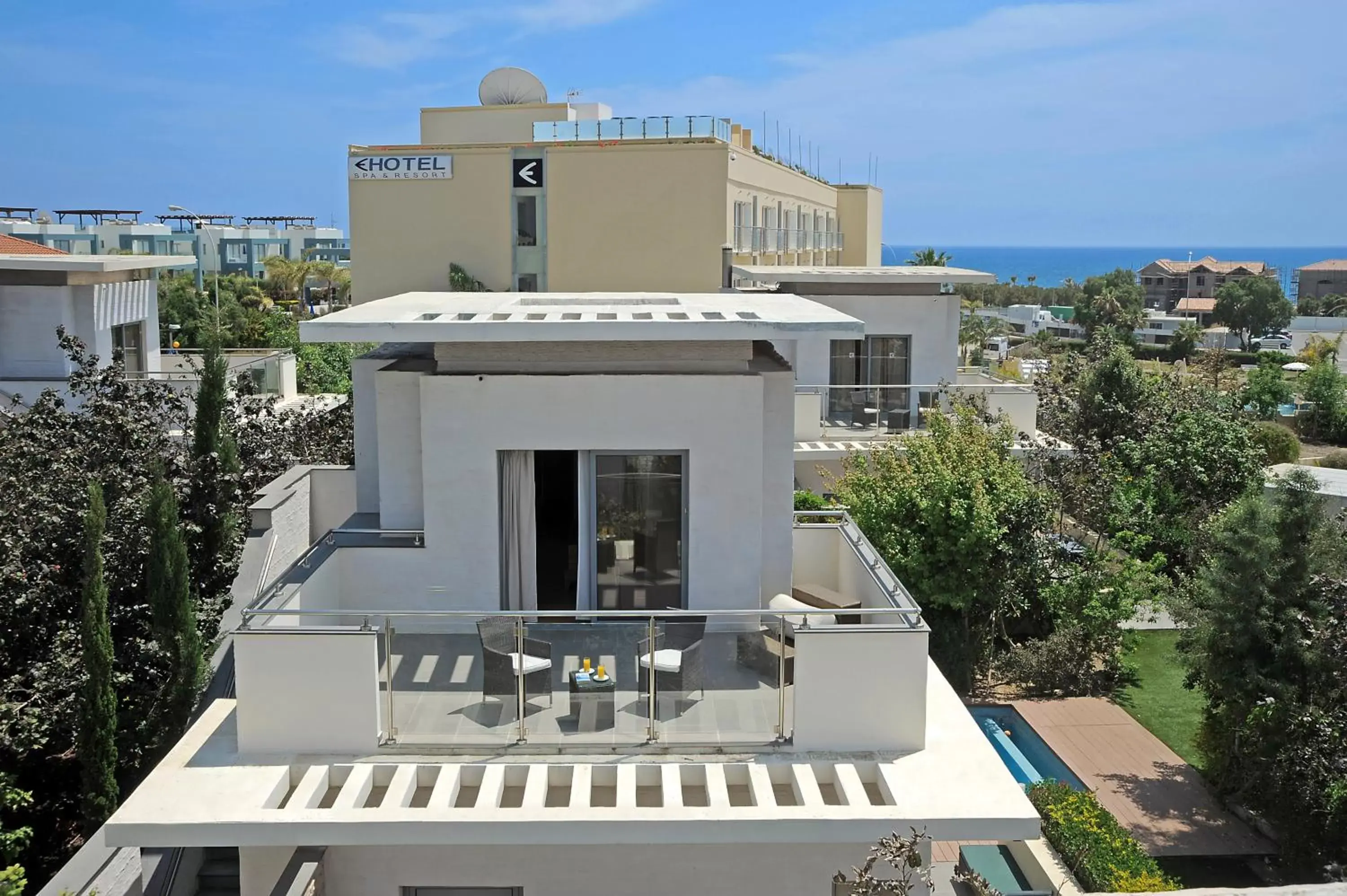 Balcony/Terrace, Property Building in E-Hotel Larnaca Resort & Spa