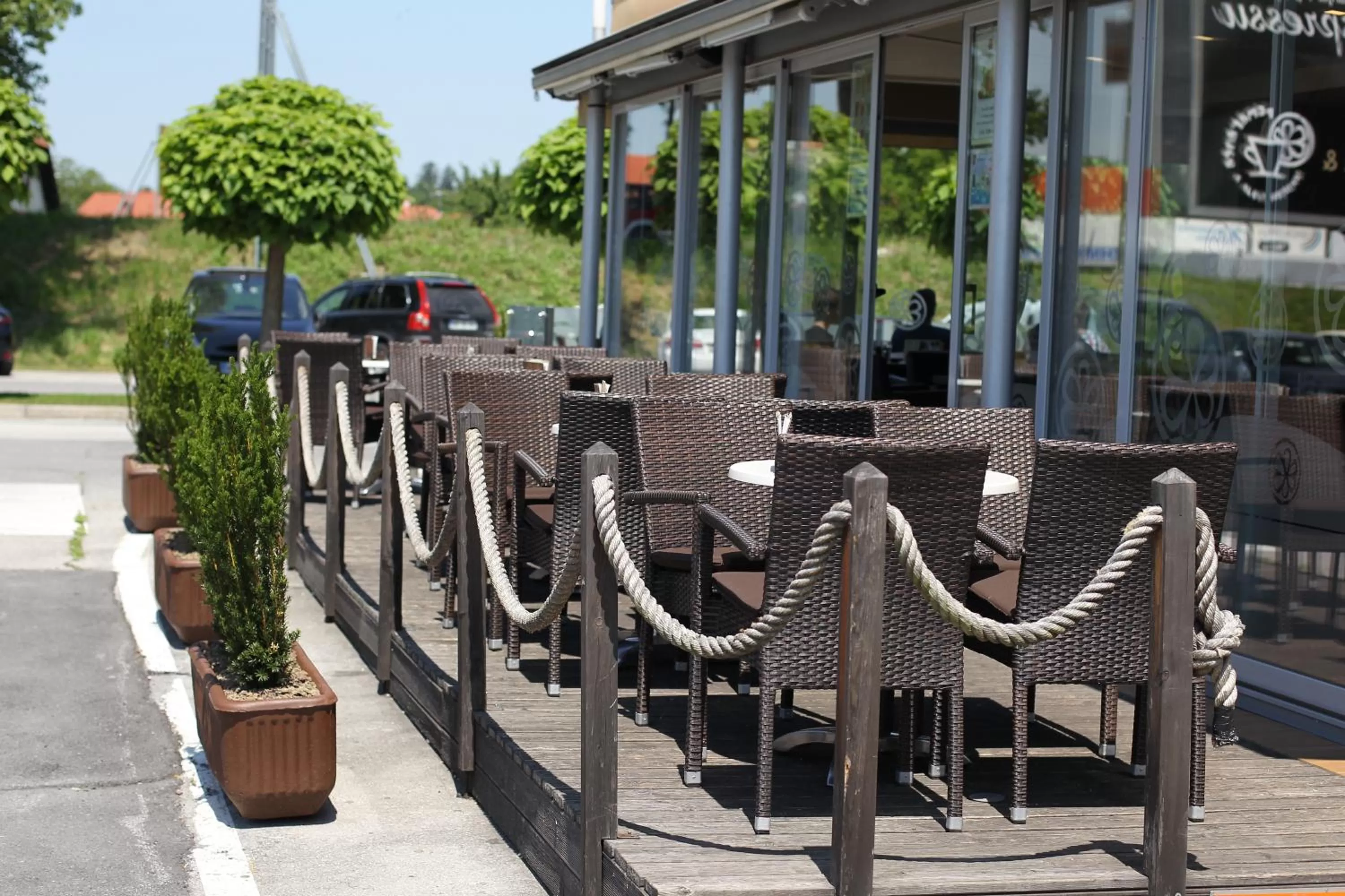 Patio in Hotel Pomaranča