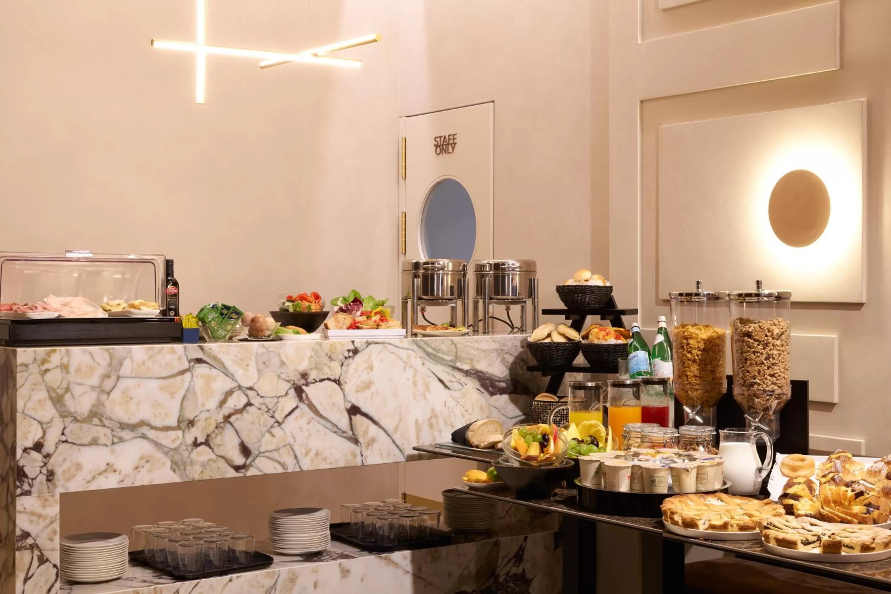 Buffet breakfast in Borghese Contemporary Hotel