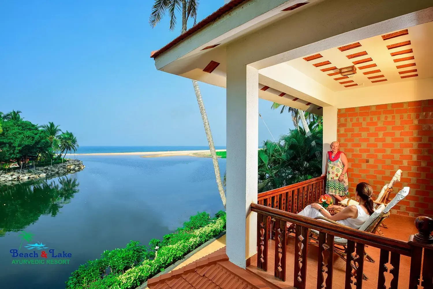 Balcony/Terrace in Beach and Lake Ayurvedic Resort