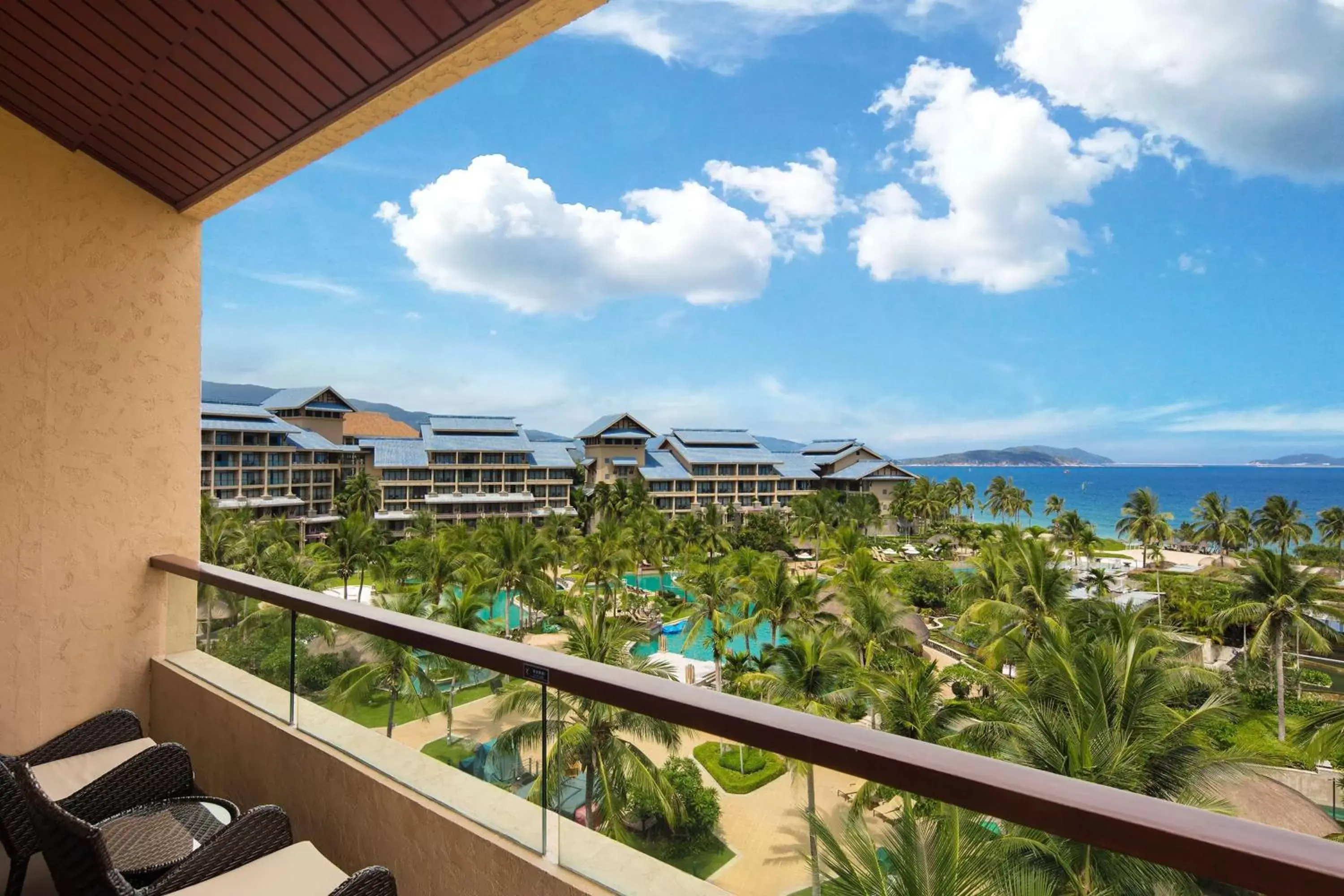 View (from property/room), Balcony/Terrace in Hilton Sanya Yalong Bay Resort & Spa