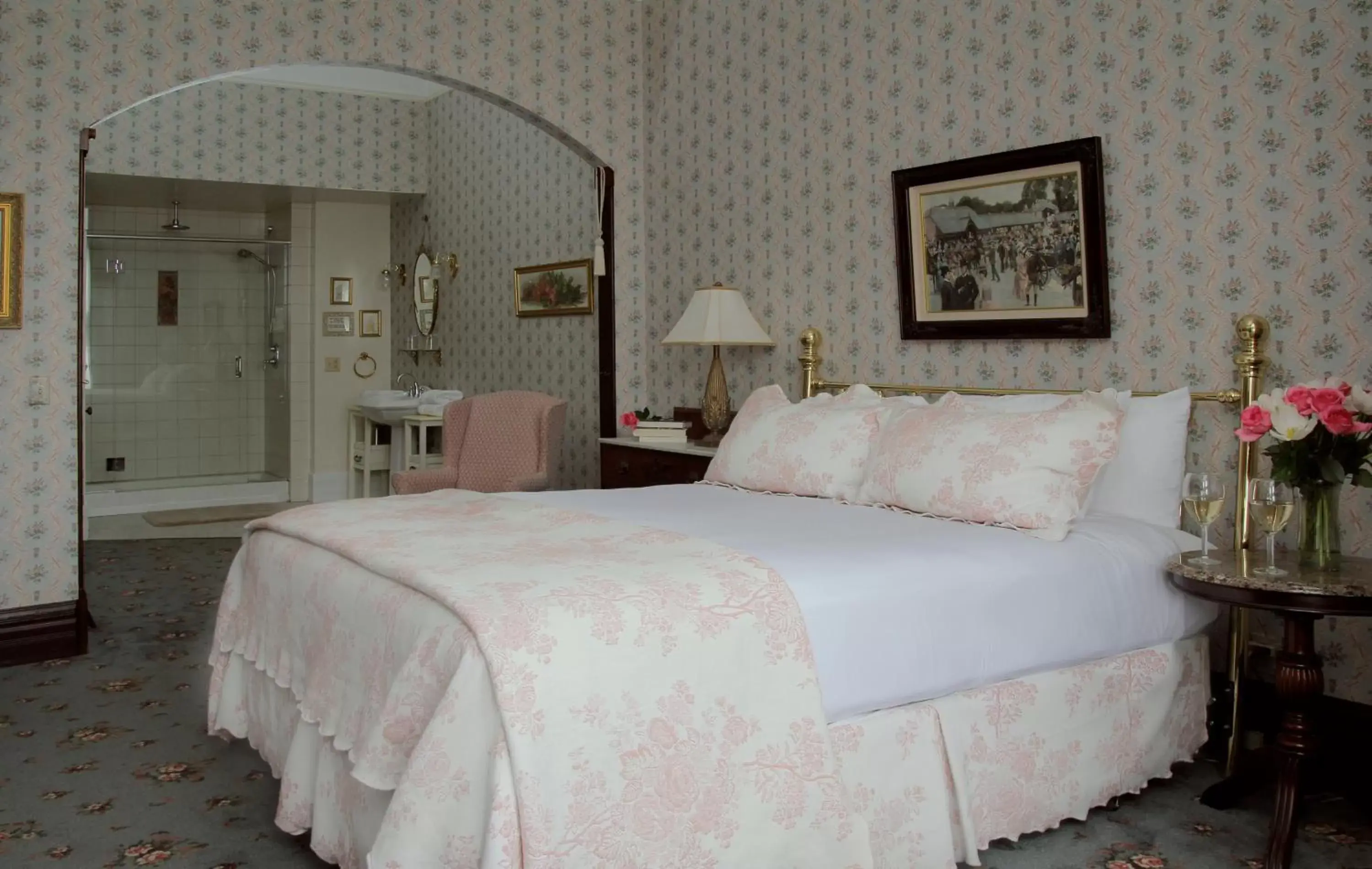 Bed in Victorian Inn