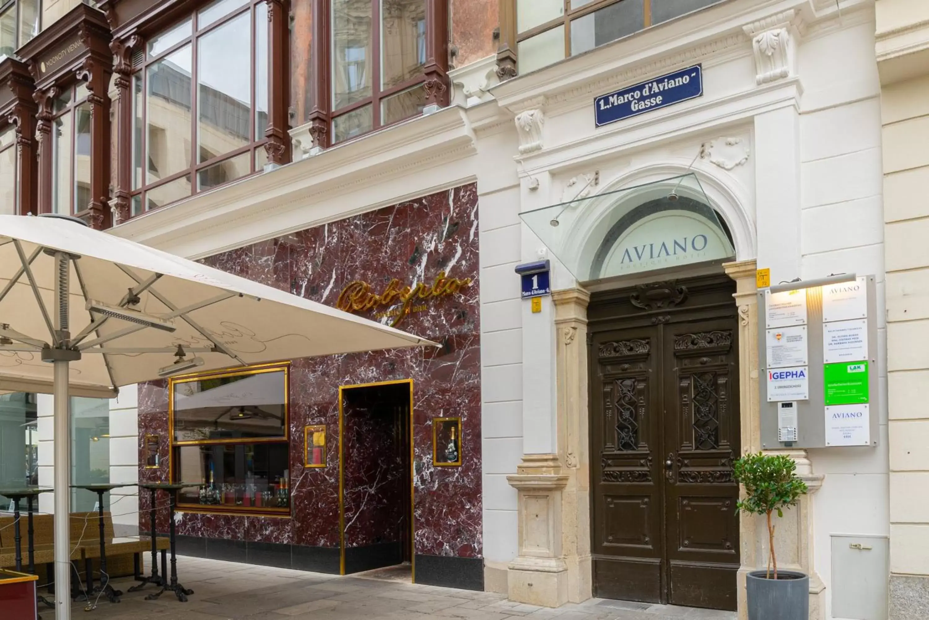 Facade/entrance in Aviano Boutiquehotel