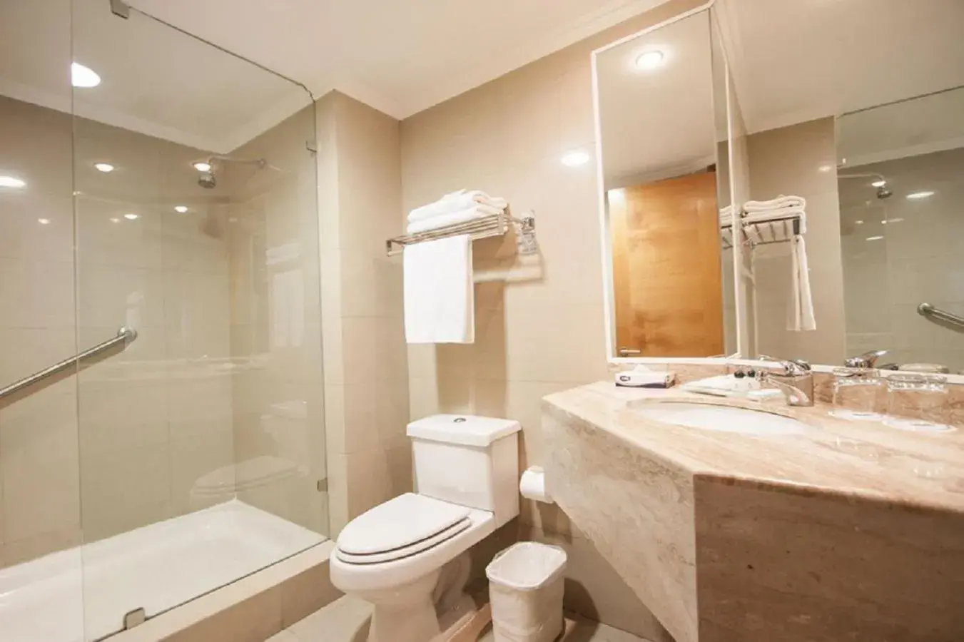Shower, Bathroom in Hotel Diego de Almagro Valparaíso