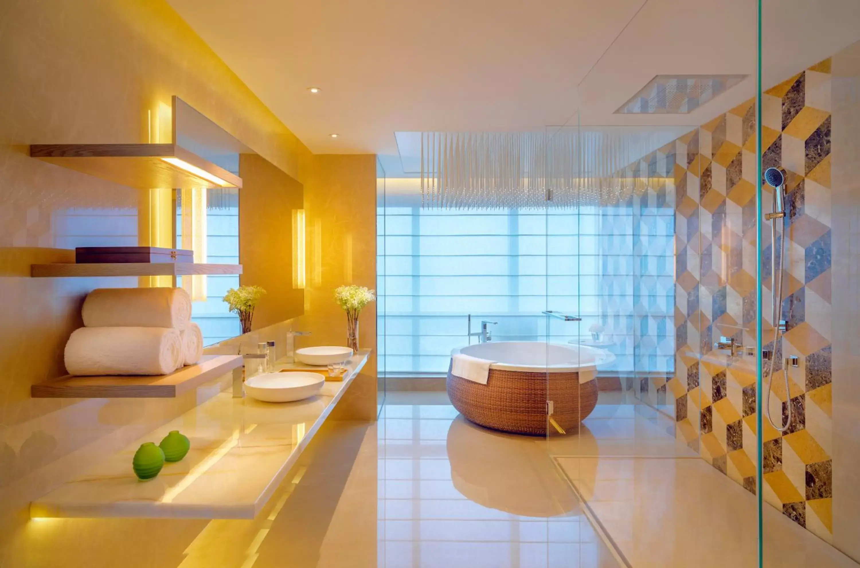 Bathroom in Park Hyatt Guangzhou - Free Shuttle Bus To Canton Fair Complex During Canton Fair Period