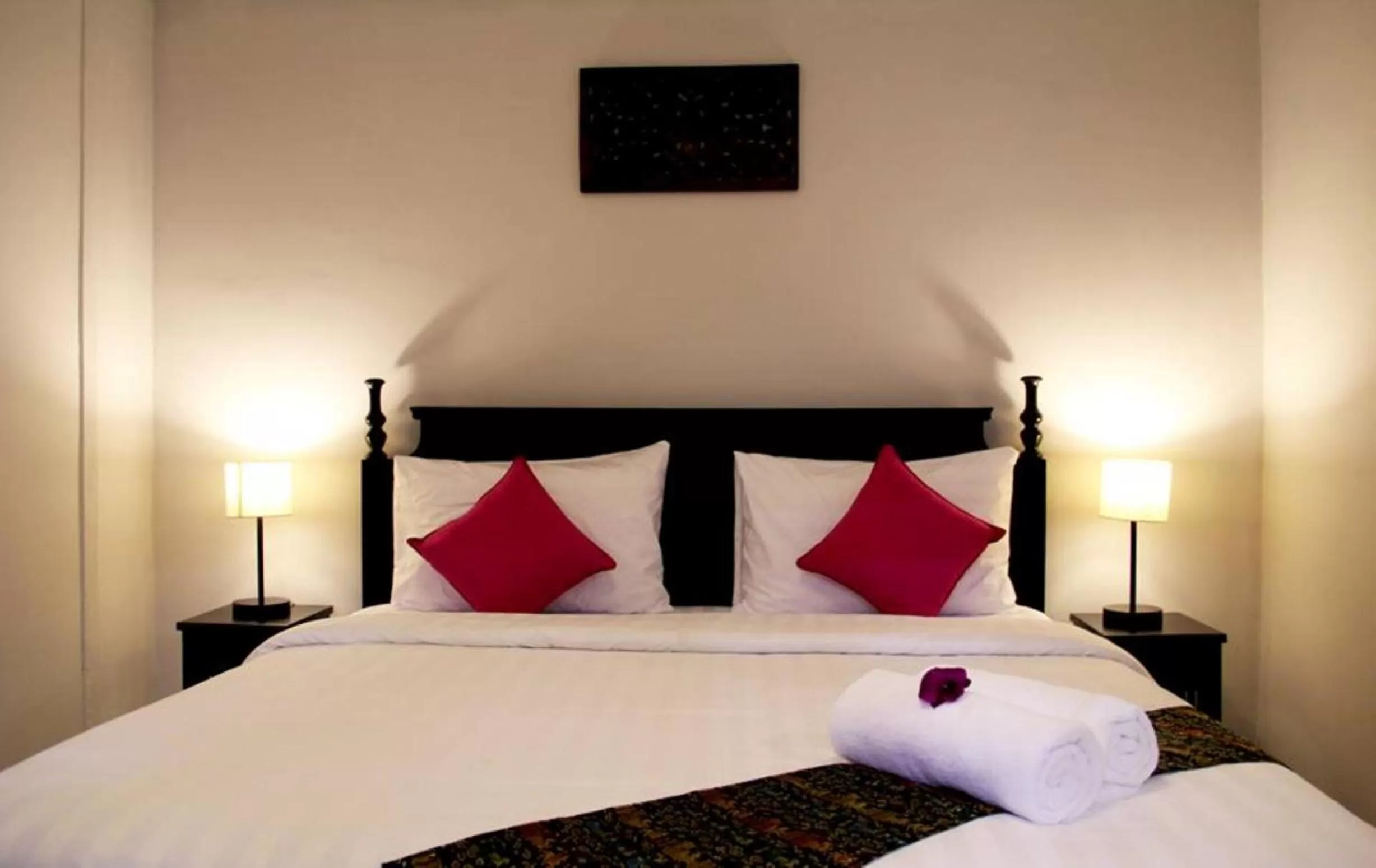 Bed in Cozy Boutique Hotel