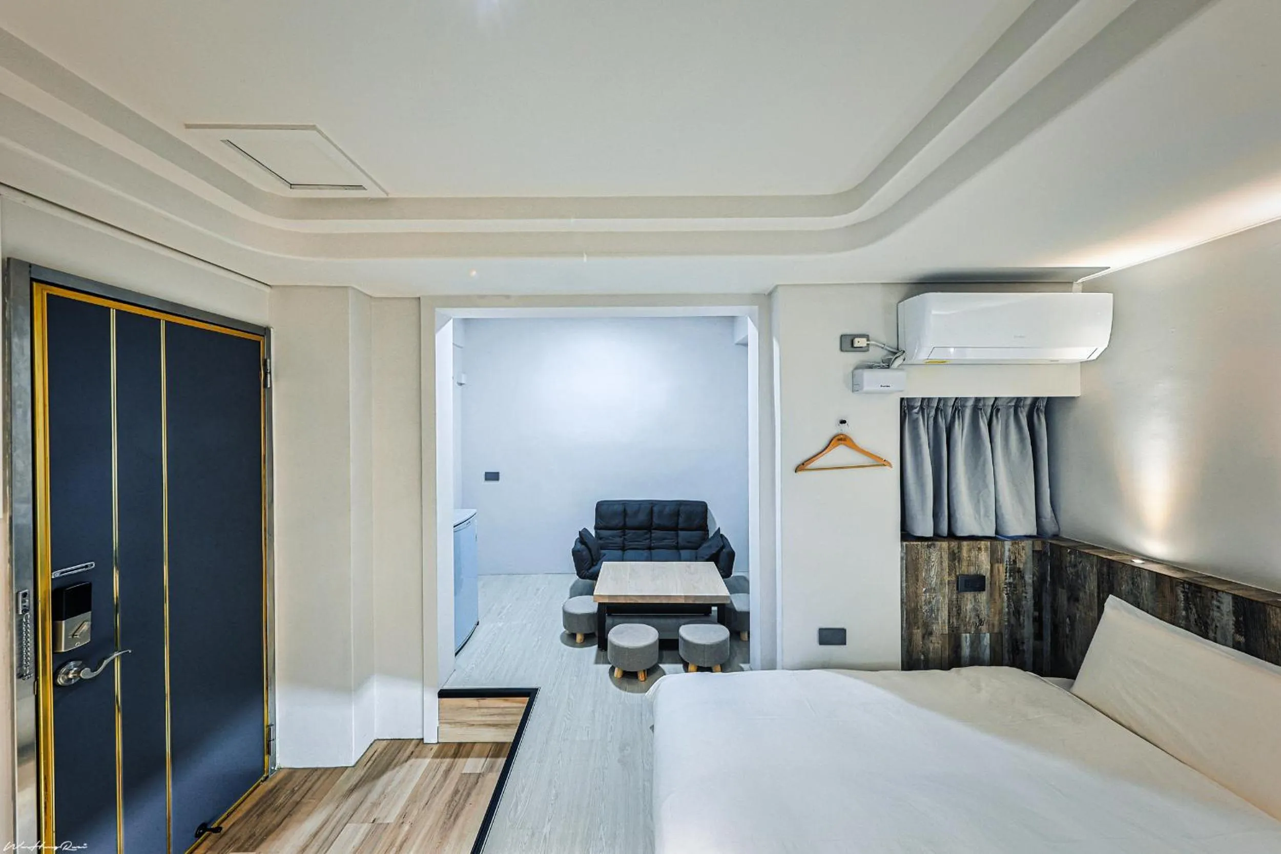 hair dresser, Bed in 亞馨文旅 近東大門夜市 有免費停車場 可自助入住