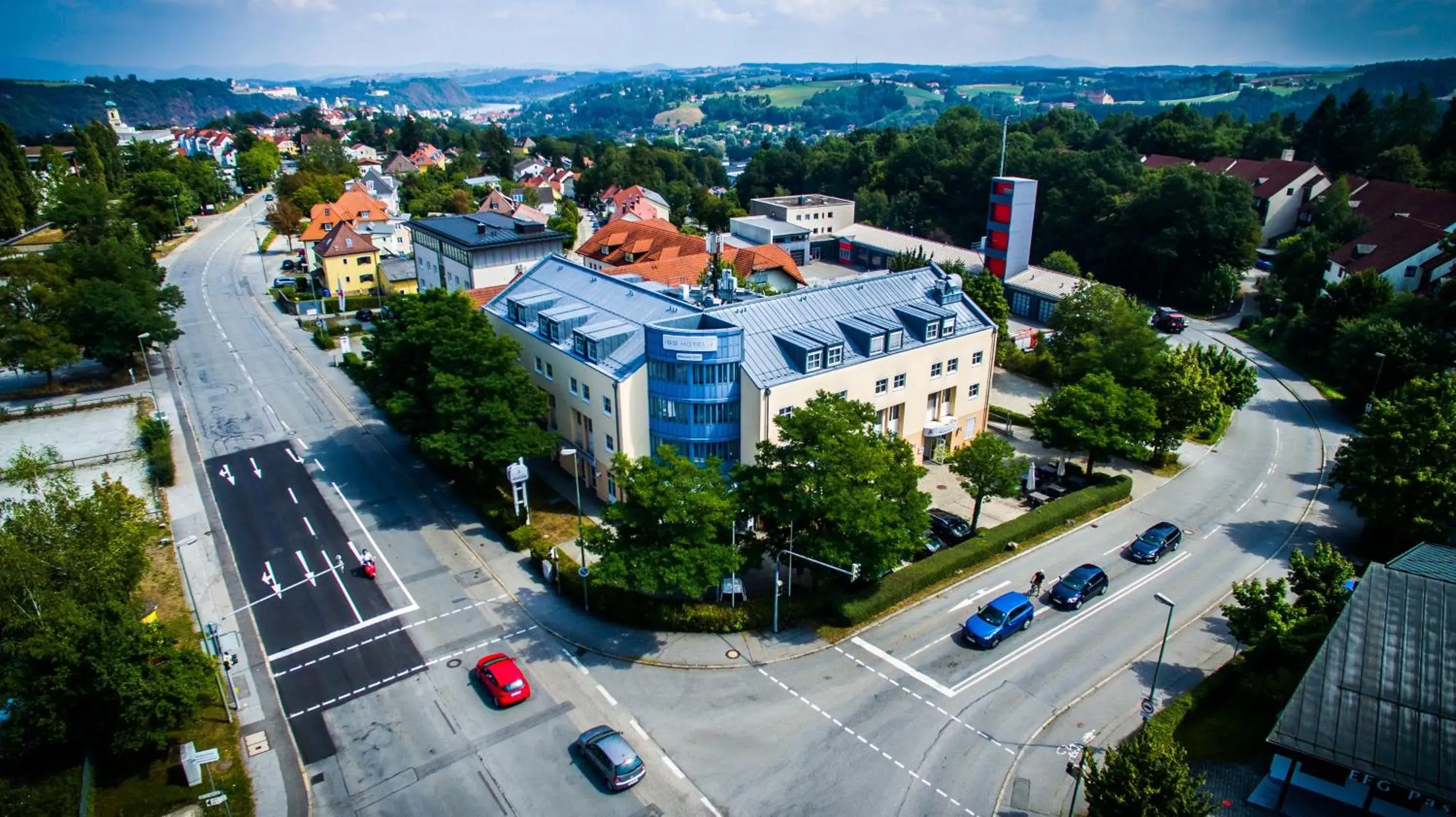 Bird's eye view, Bird's-eye View in IBB Hotel Passau Sued