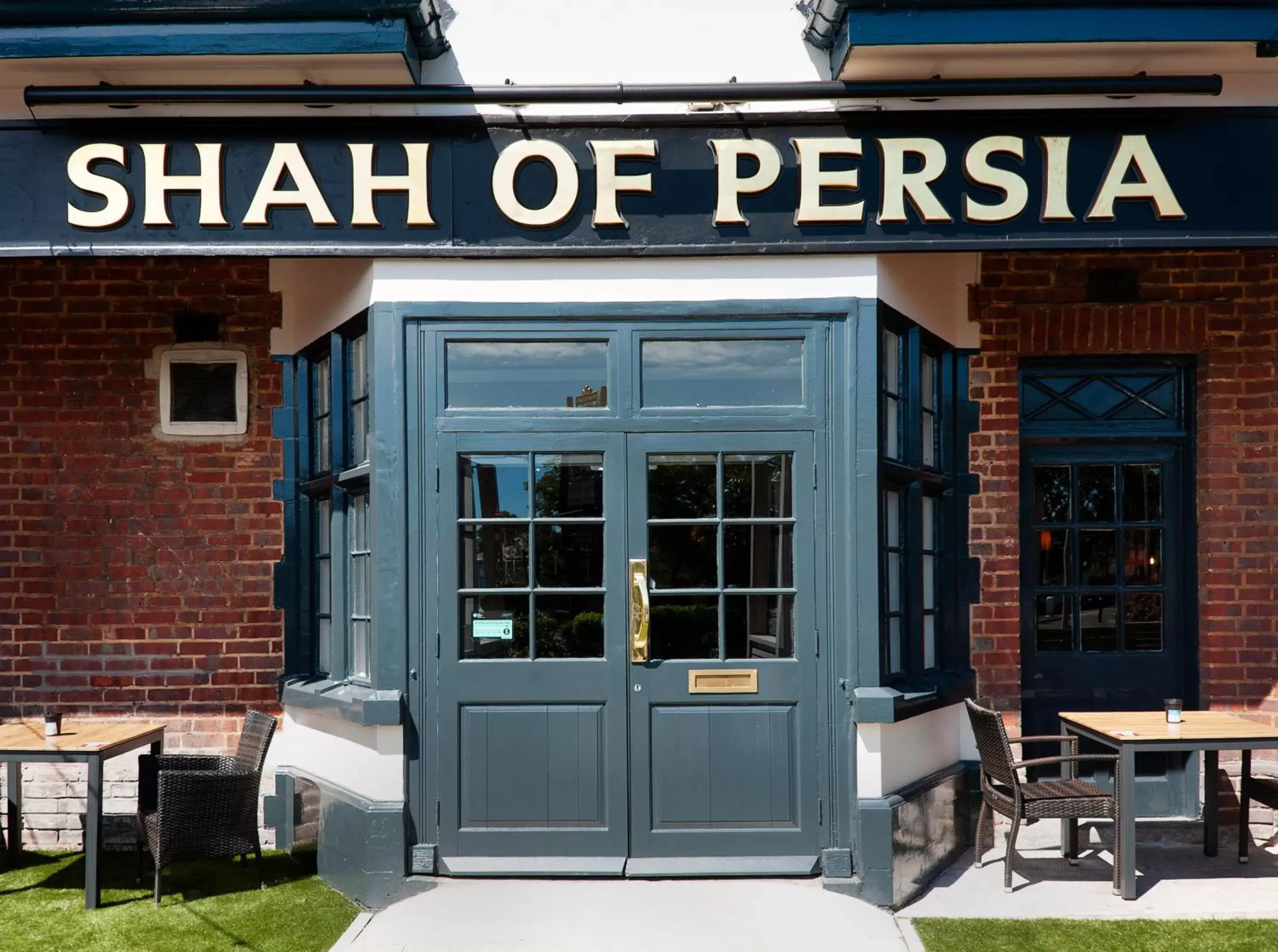 Facade/entrance in Shah of Persia, Poole by Marston's Inns
