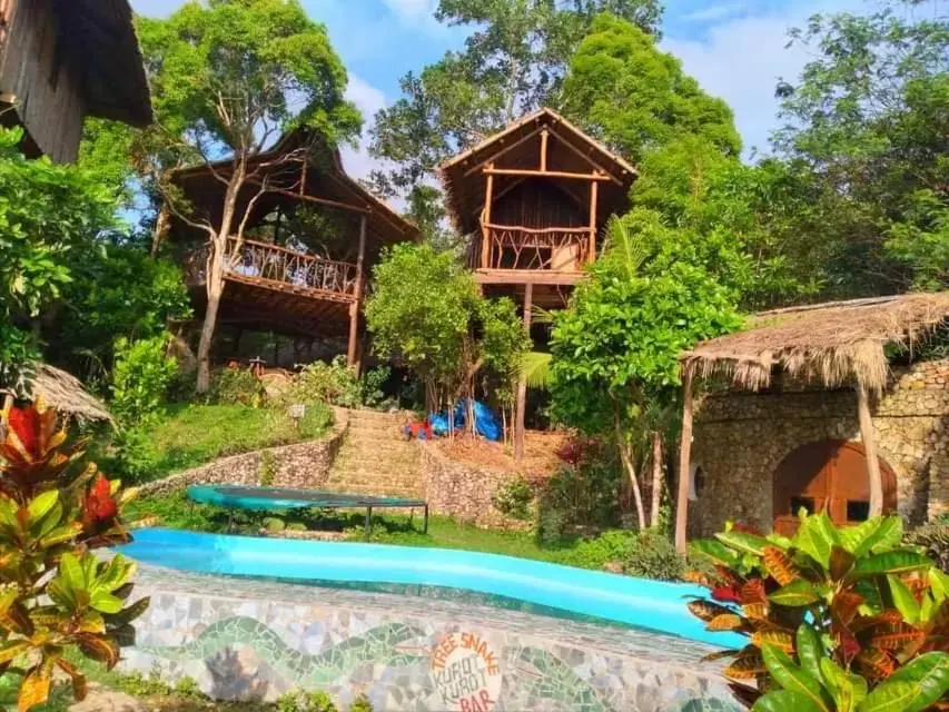 Property building, Swimming Pool in Sanctuaria Treehouses Busuanga