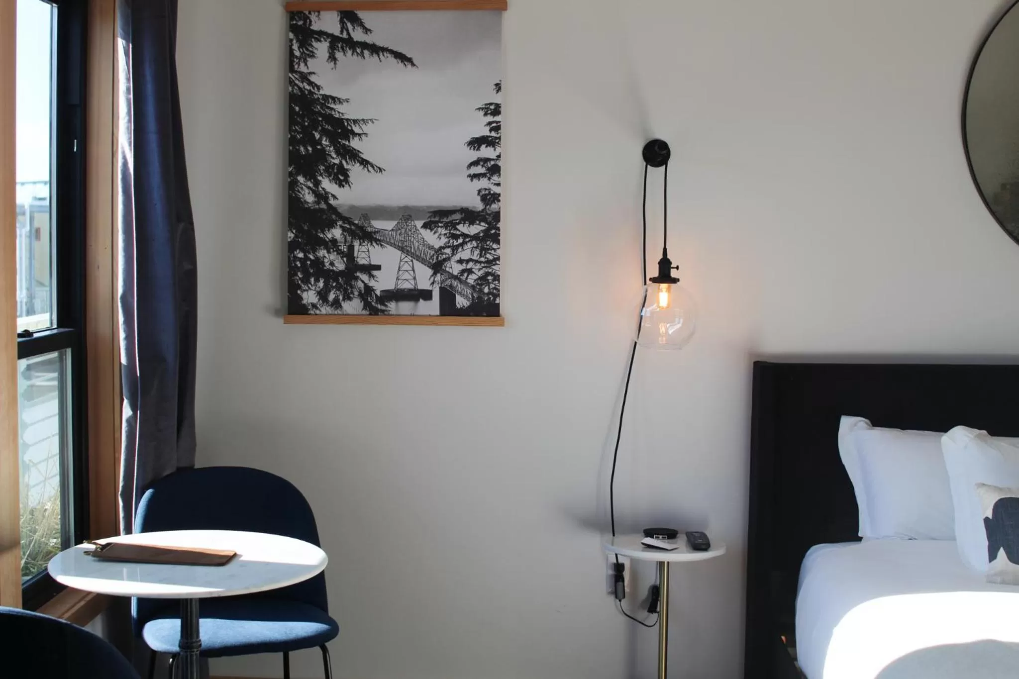 Decorative detail, Bed in Bowline Hotel