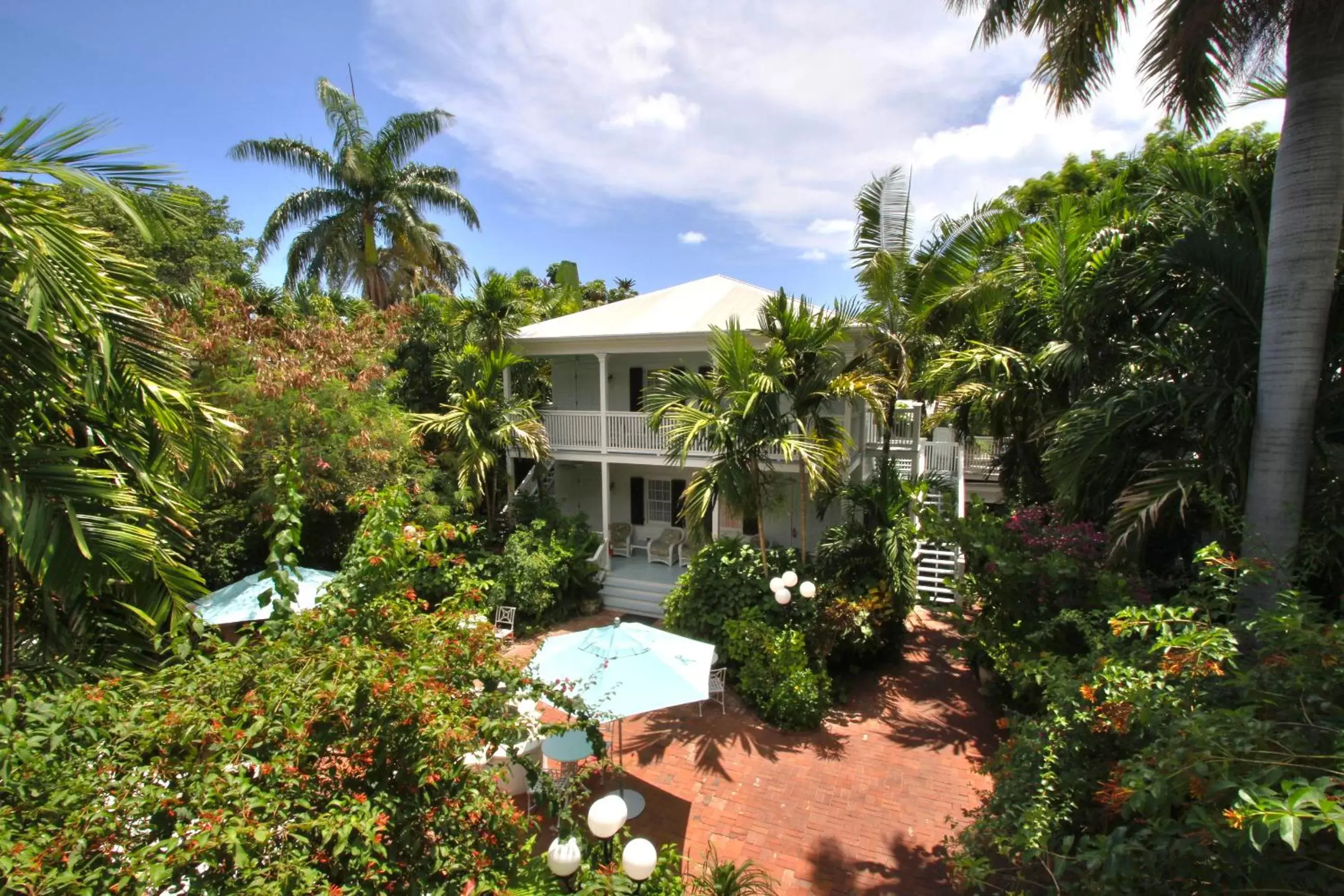 Patio, Property Building in The Gardens Hotel