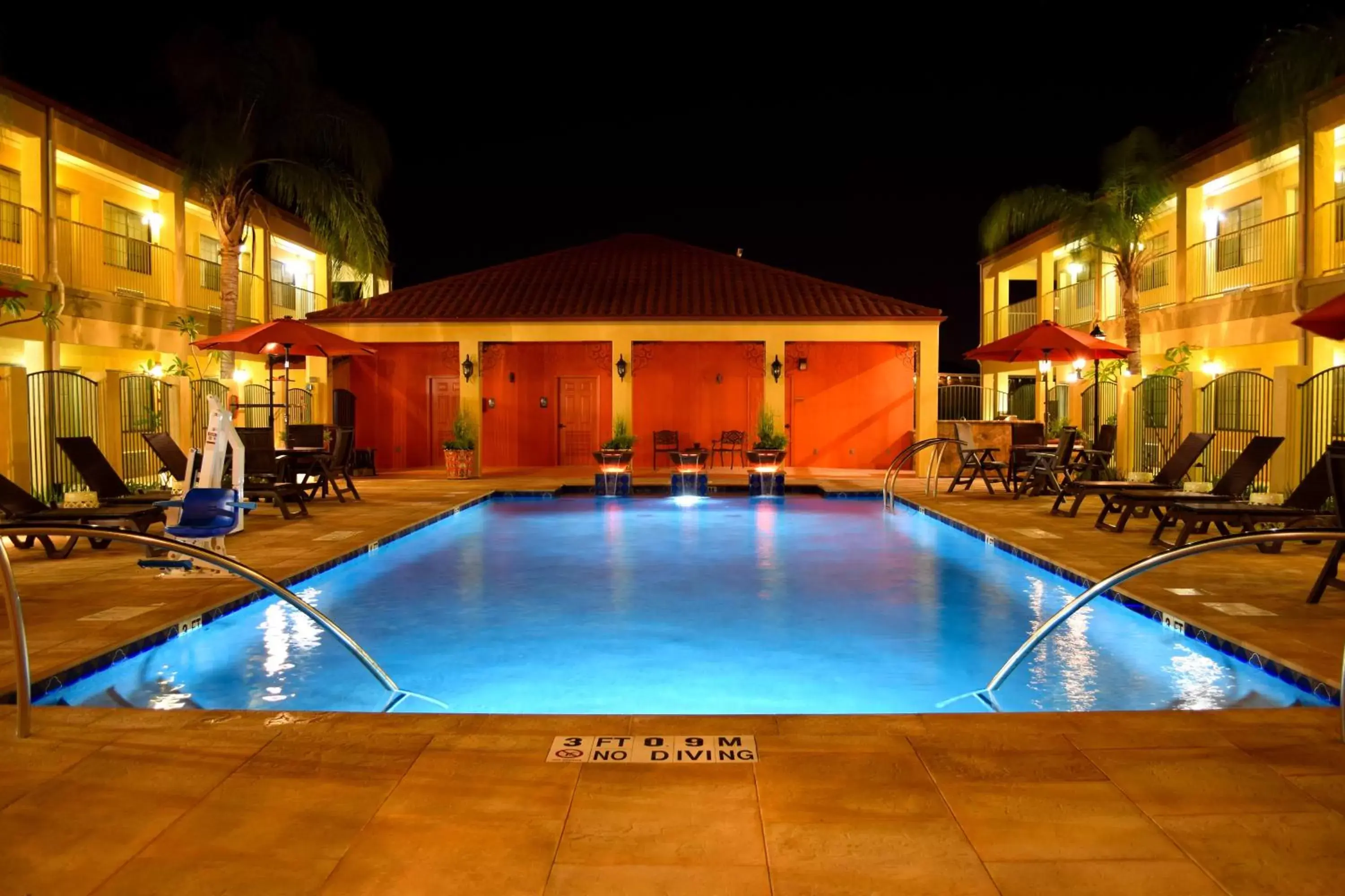 Night, Swimming Pool in Best Western San Isidro Inn