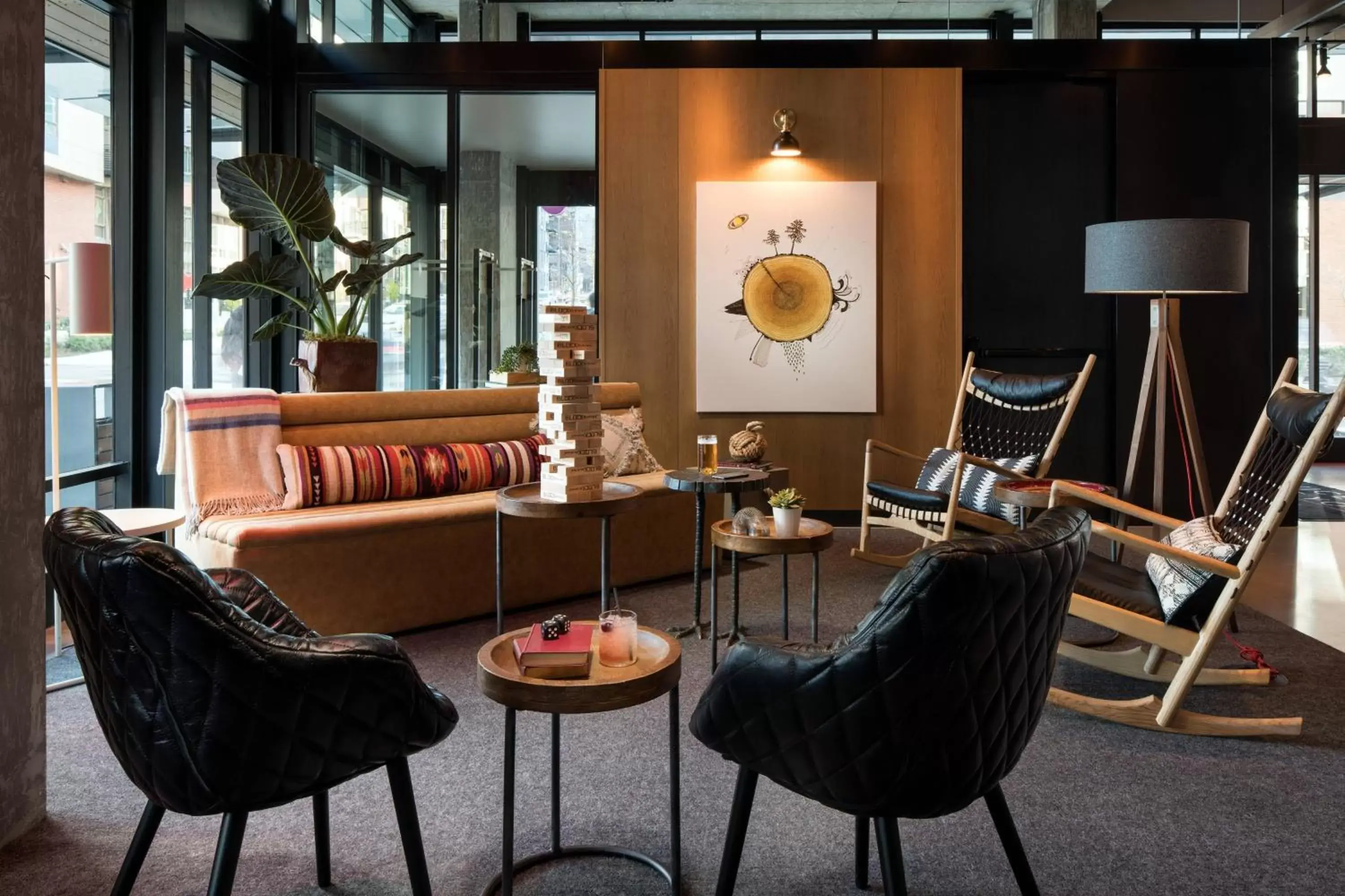 Lobby or reception, Seating Area in MOXY Seattle Downtown