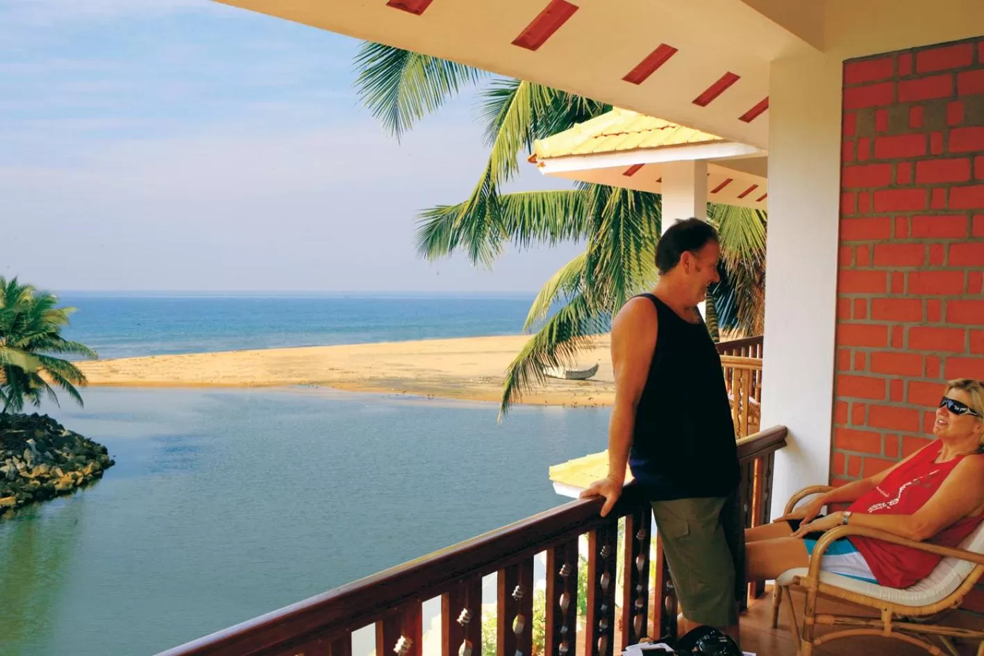 Sea view in Beach and Lake Ayurvedic Resort, Kovalam