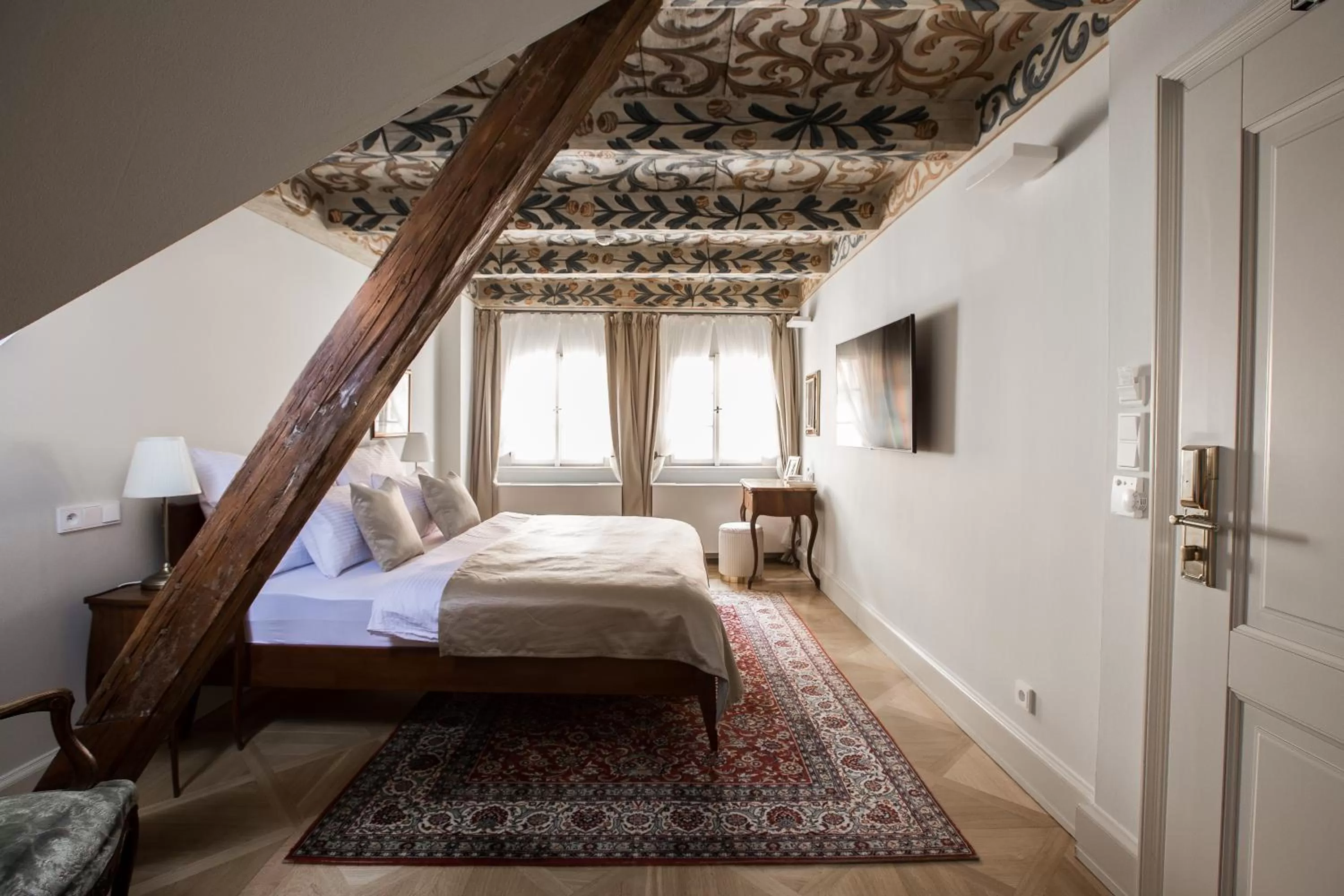 Bed in Hotel Nerudova 211